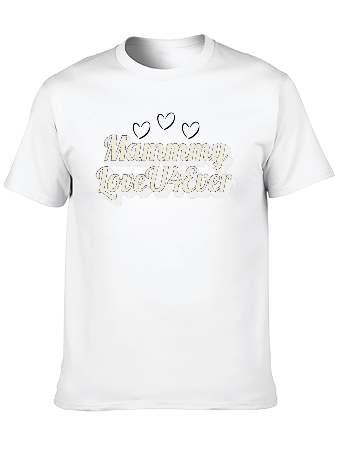 Mammy Love U4Ever Black T-Shirt