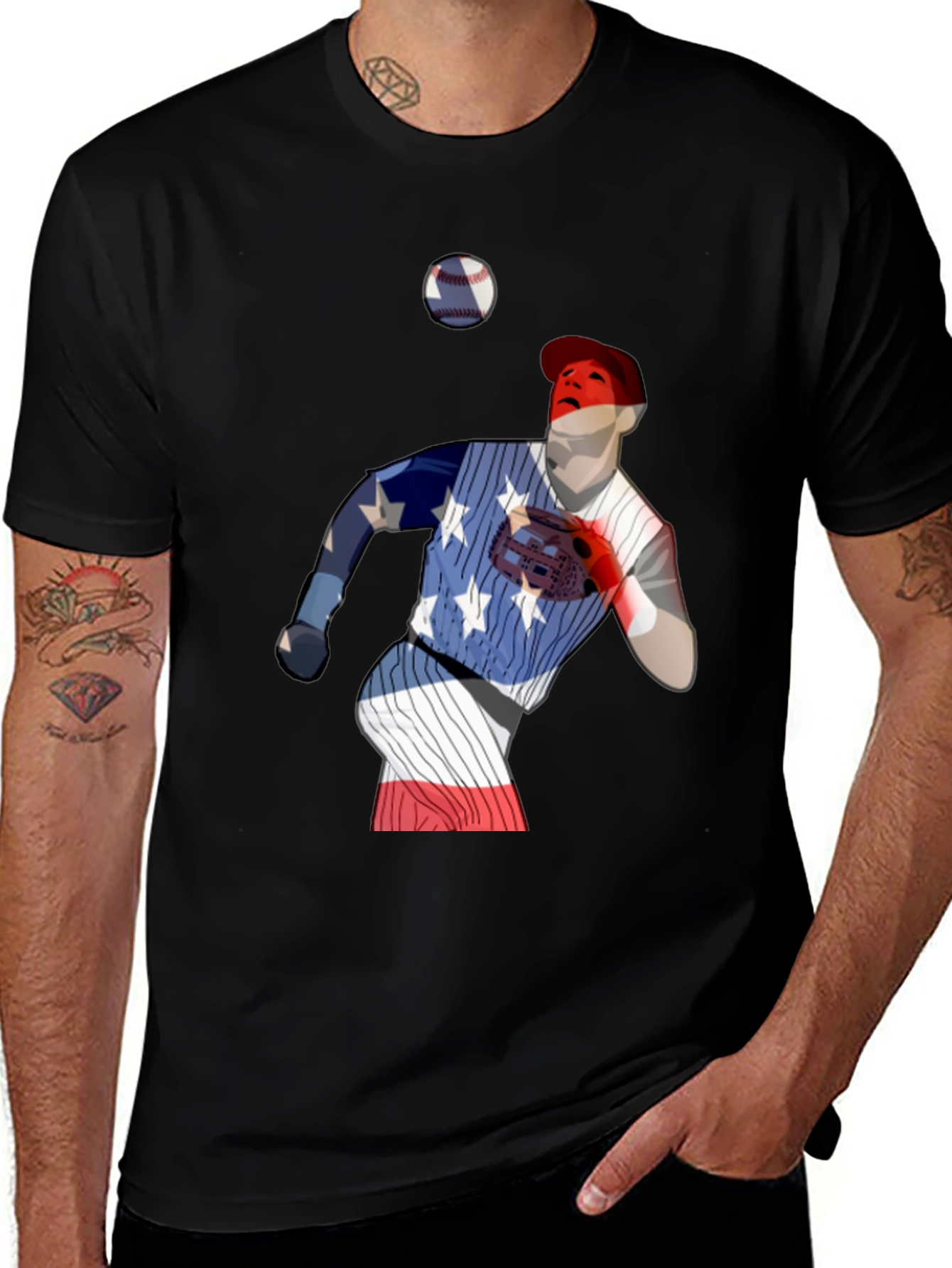 Patriotic Baseball T-Shirt