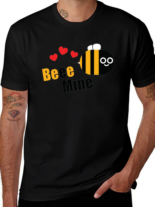 Bee Mine Graphic T-Shirt - Cute Valentines Day Tee