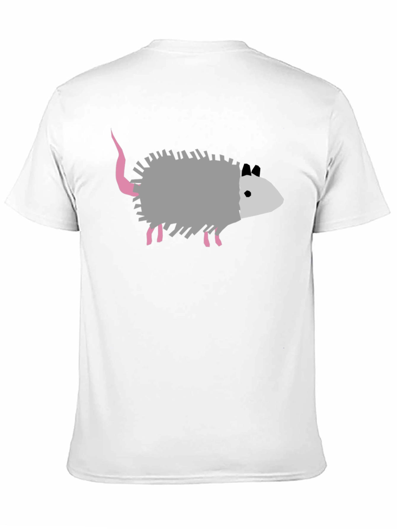 Opossum Graphic Tee - Black Cotton Casual Shirt