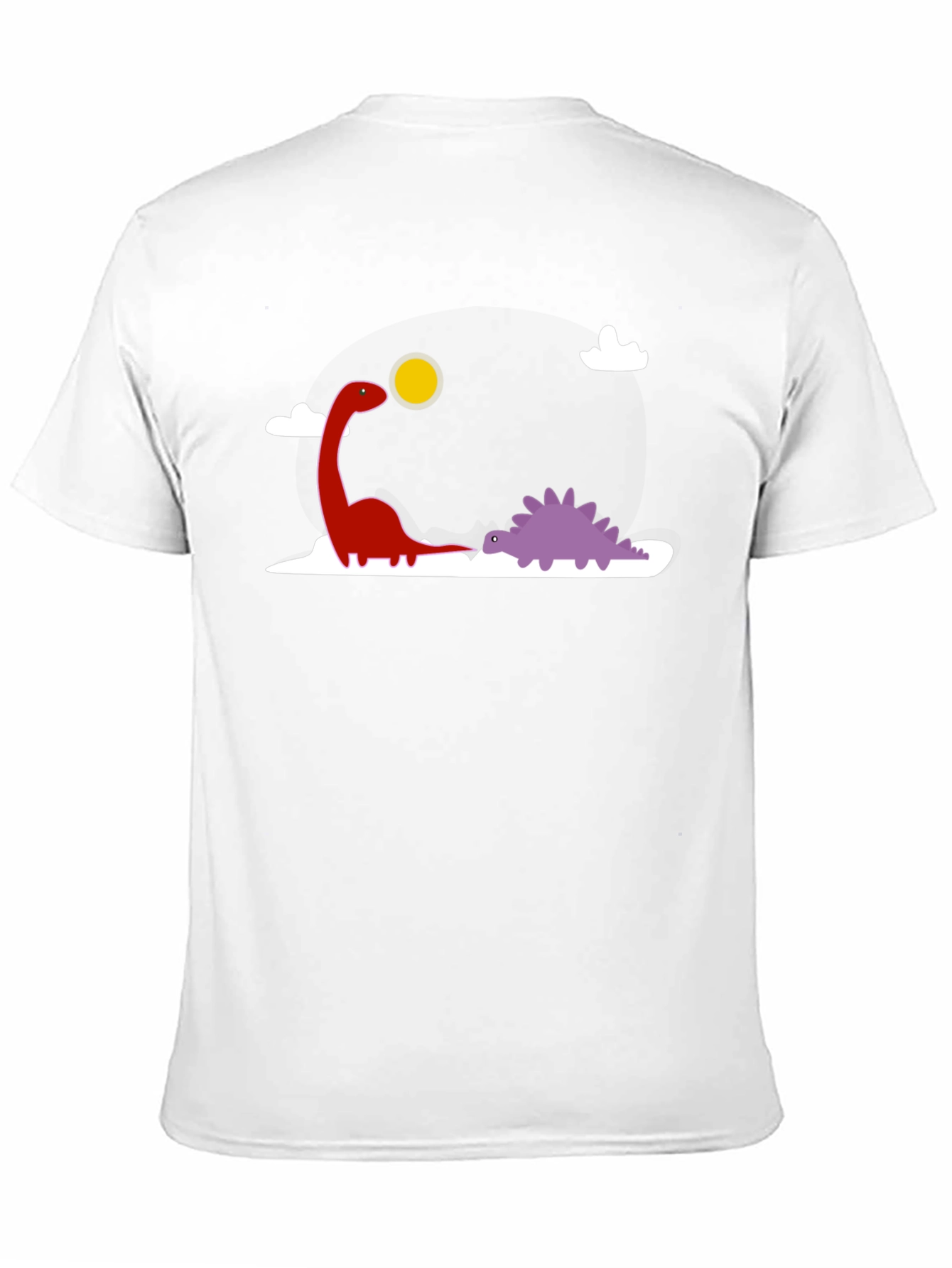 Dino Duo T-Shirt - Cute Cartoon Dinosaur Graphic Tee