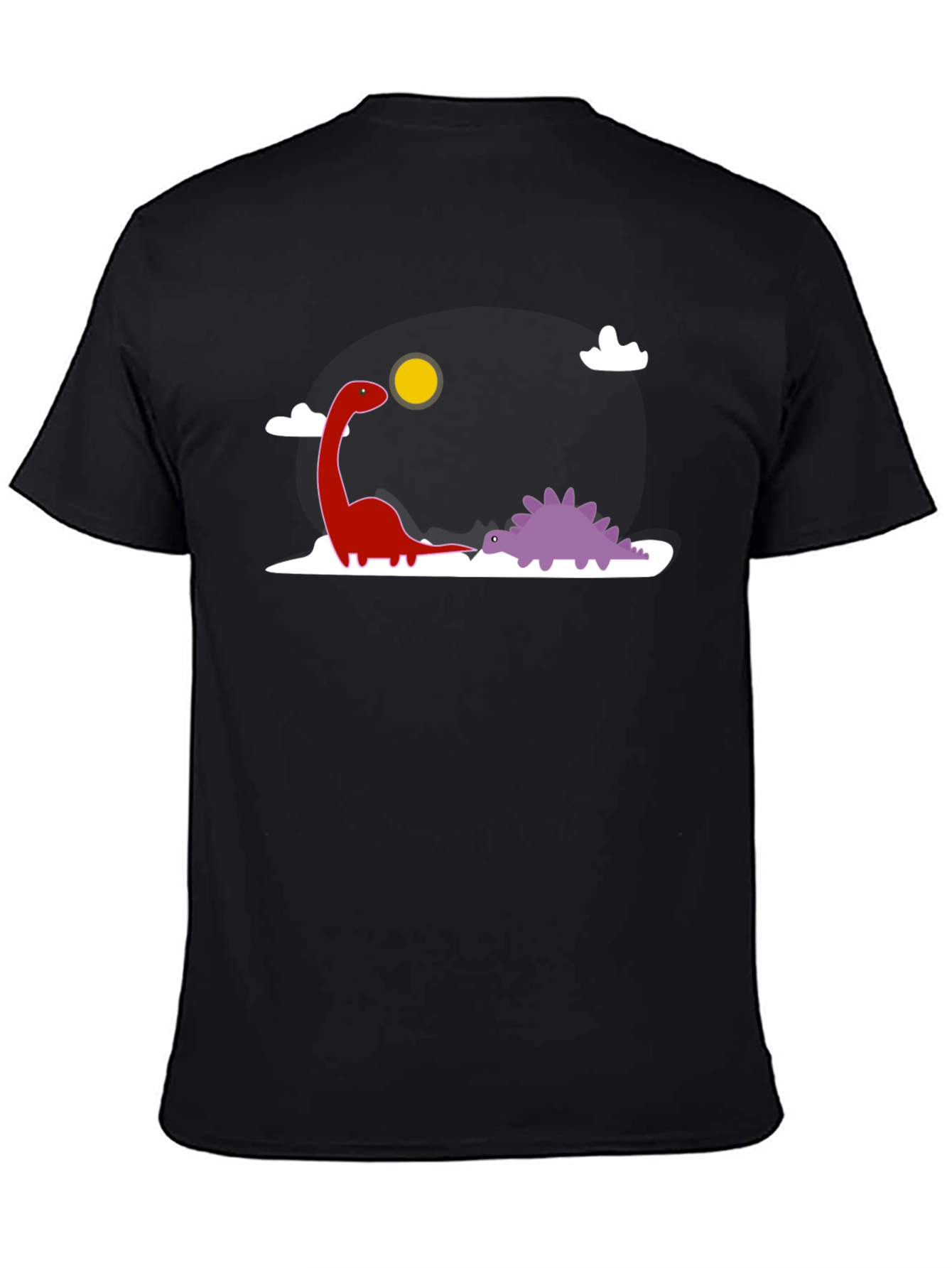 Dino Duo T-Shirt - Cute Cartoon Dinosaur Graphic Tee