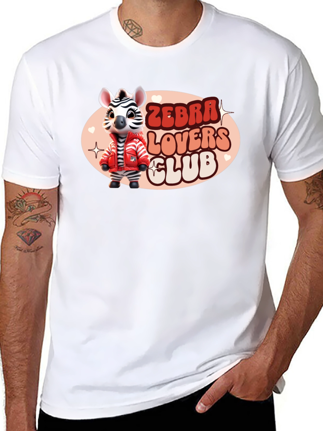 Zebra Lovers Club Graphic Tee