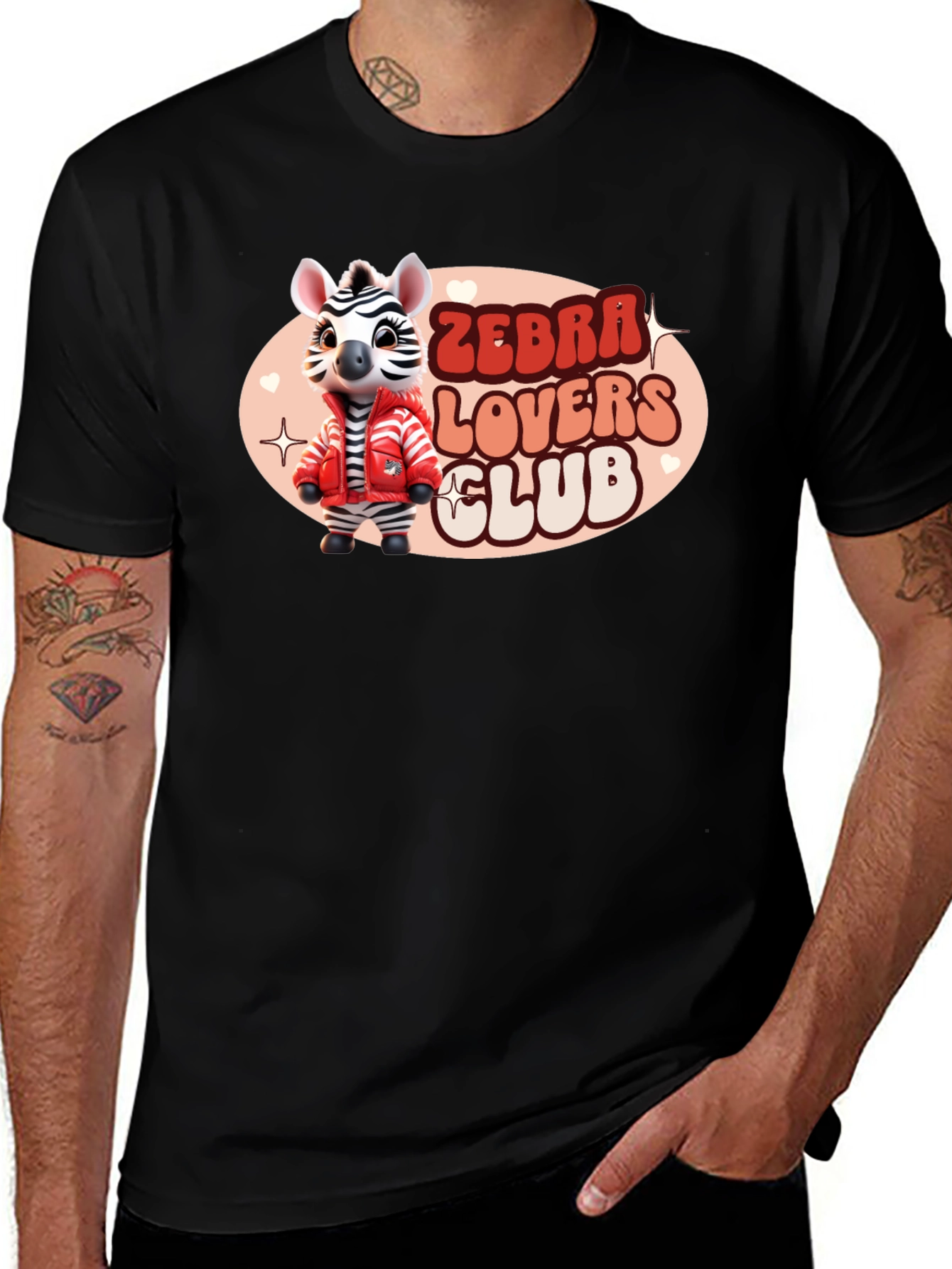 Zebra Lovers Club Graphic Tee