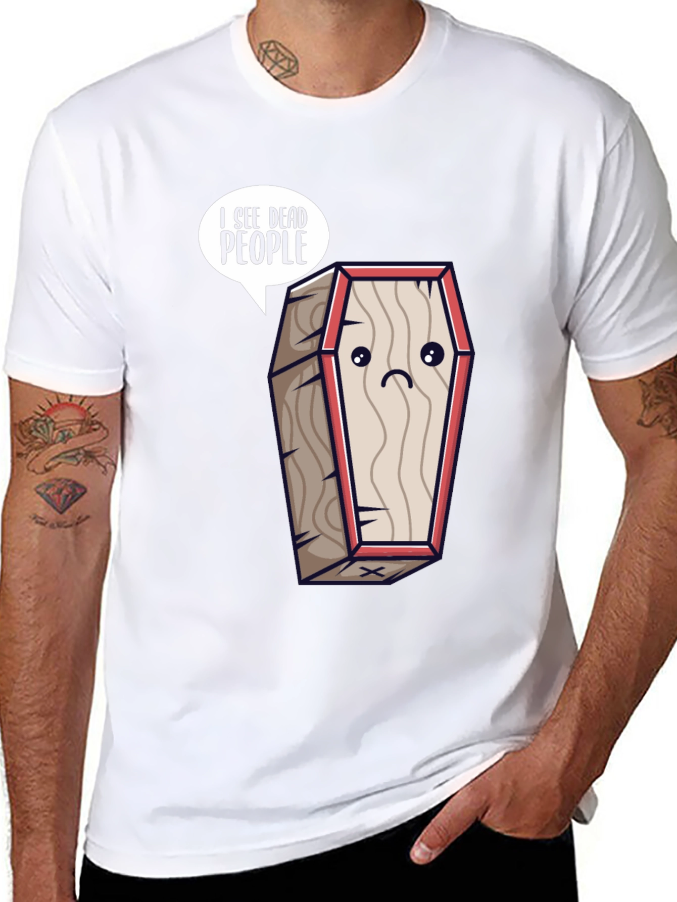 I See Dead People Coffin T-Shirt