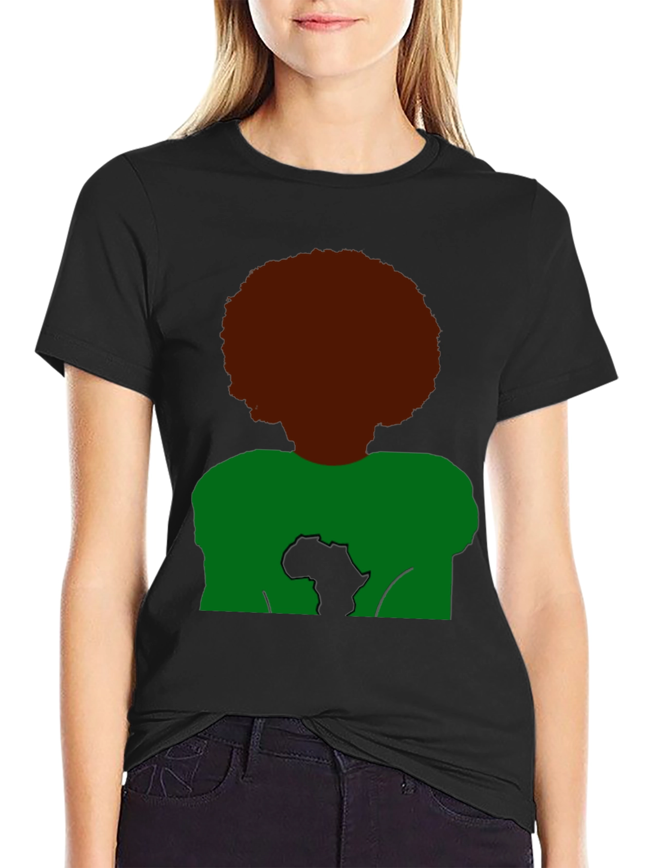 Afro Africa T-Shirt - Black Pride Tee