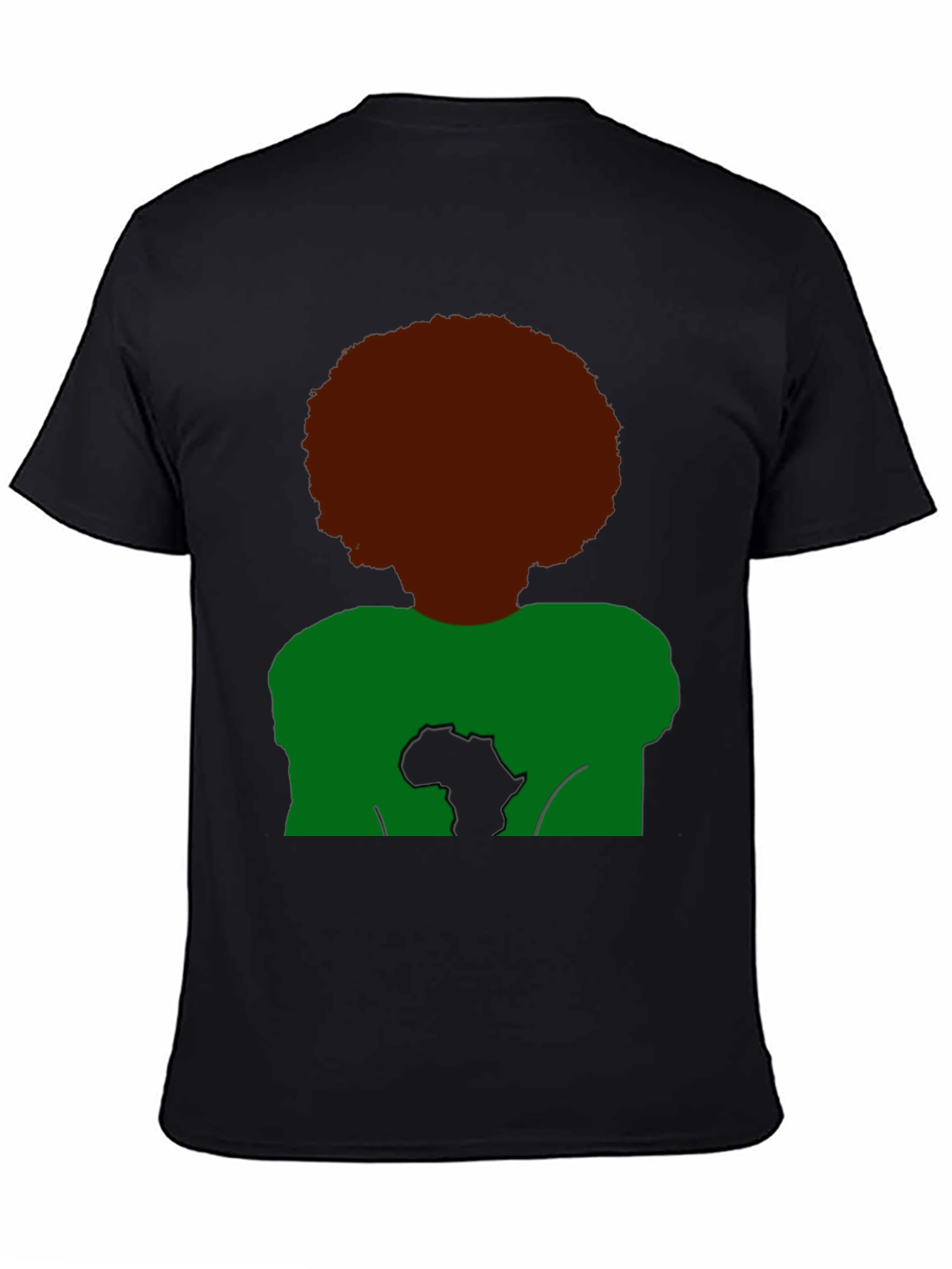 Afro Africa T-Shirt - Black Pride Tee