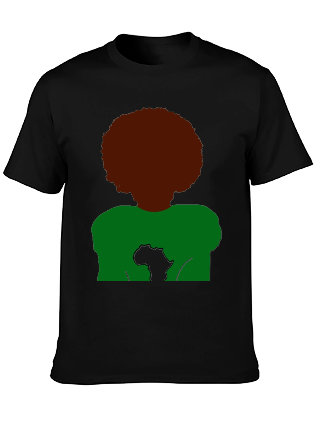 Afro Africa T-Shirt - Black Pride Tee