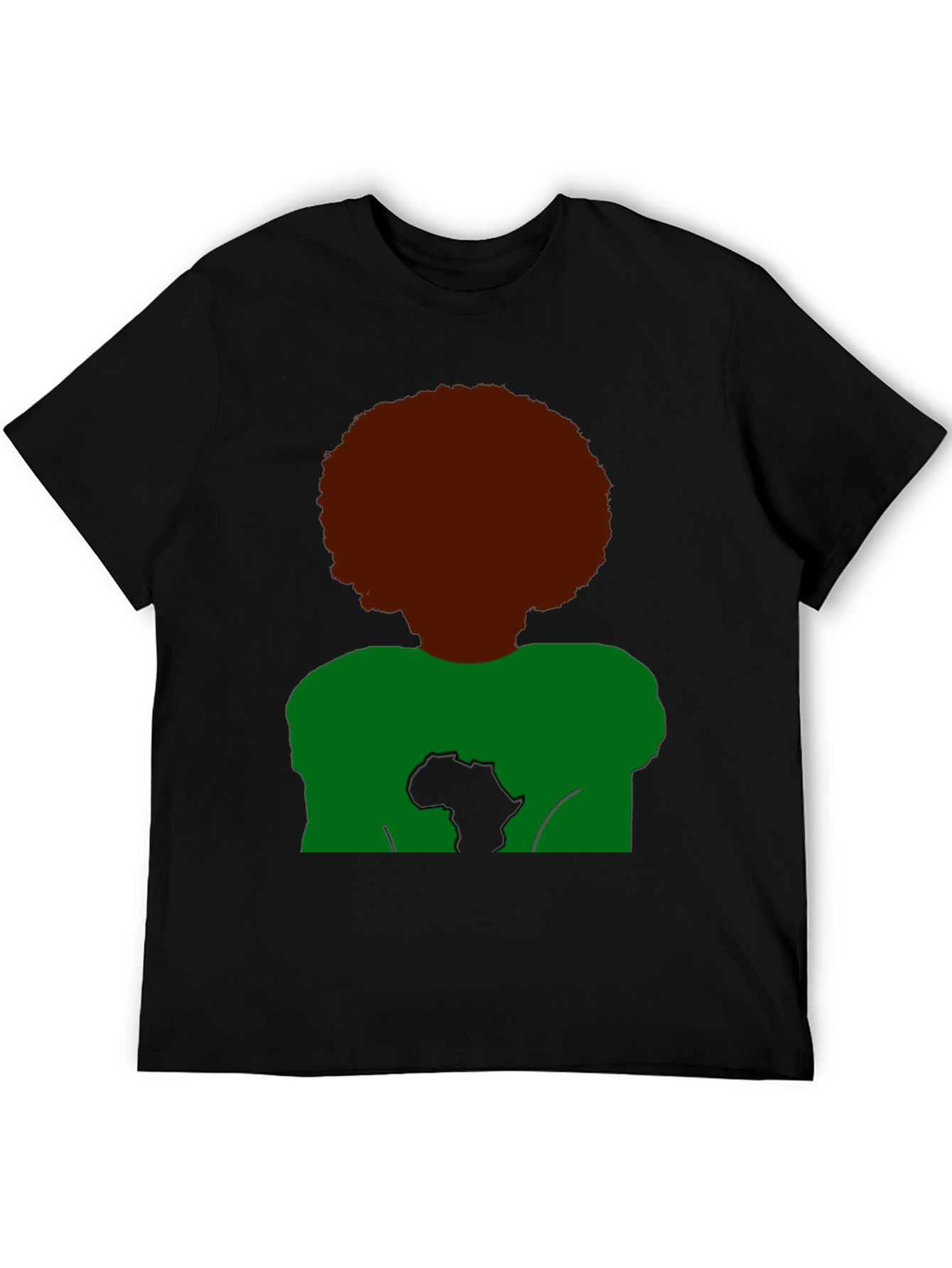 Afro Africa T-Shirt - Black Pride Tee