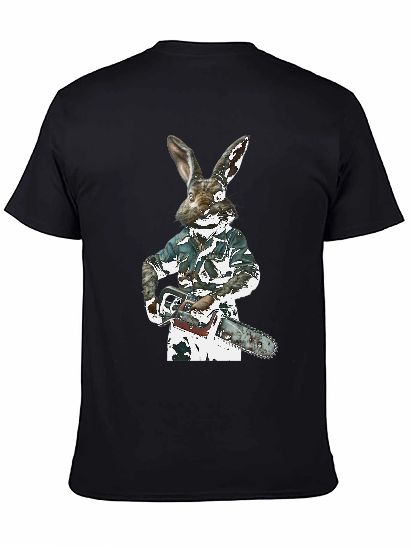 Rabbit Chainsaw Graphic T-Shirt