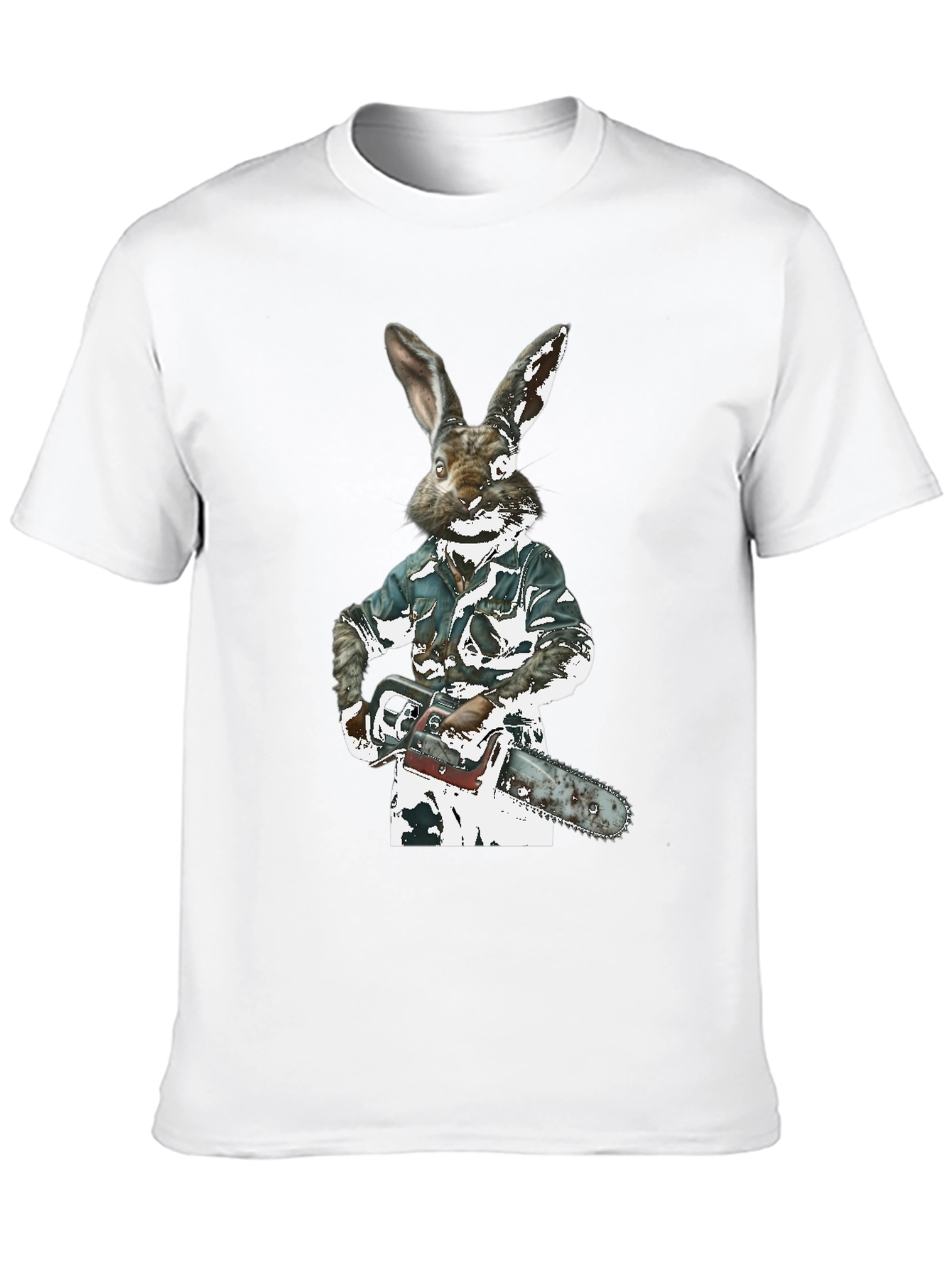 Rabbit Chainsaw Graphic T-Shirt