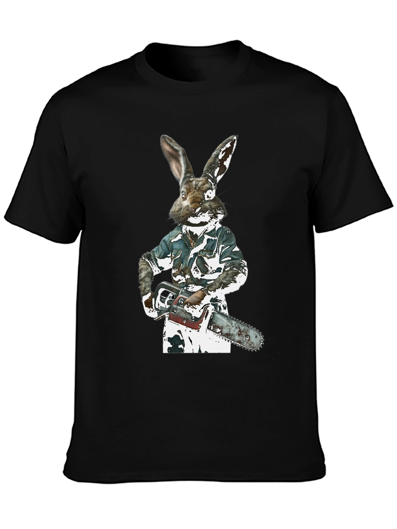 Rabbit Chainsaw Graphic T-Shirt