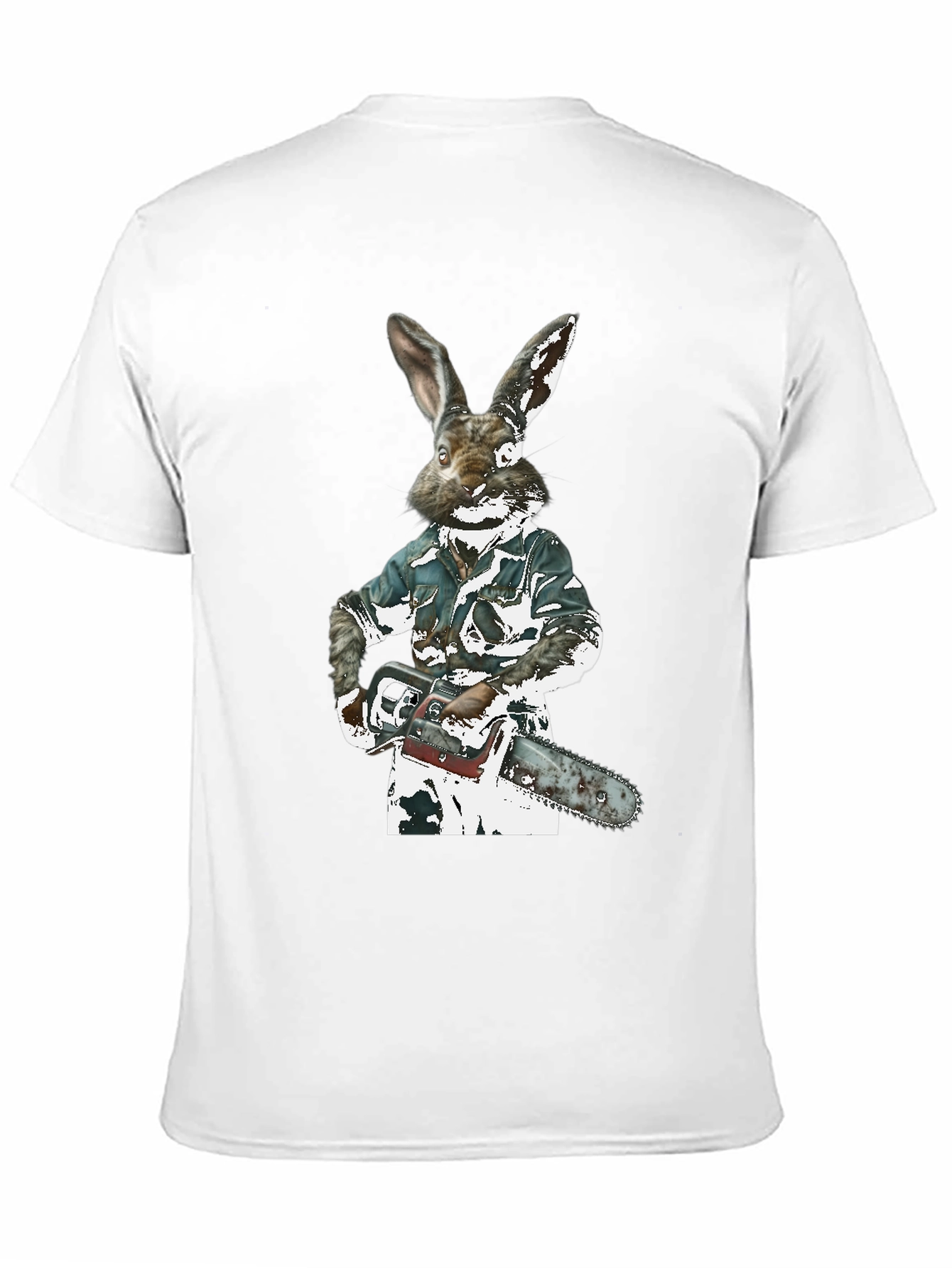 Rabbit Chainsaw Graphic T-Shirt