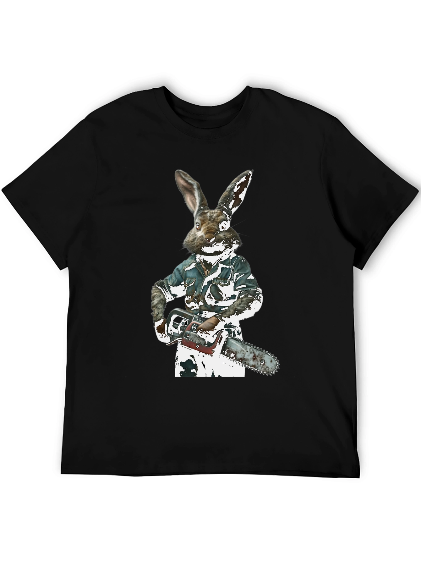Rabbit Chainsaw Graphic T-Shirt
