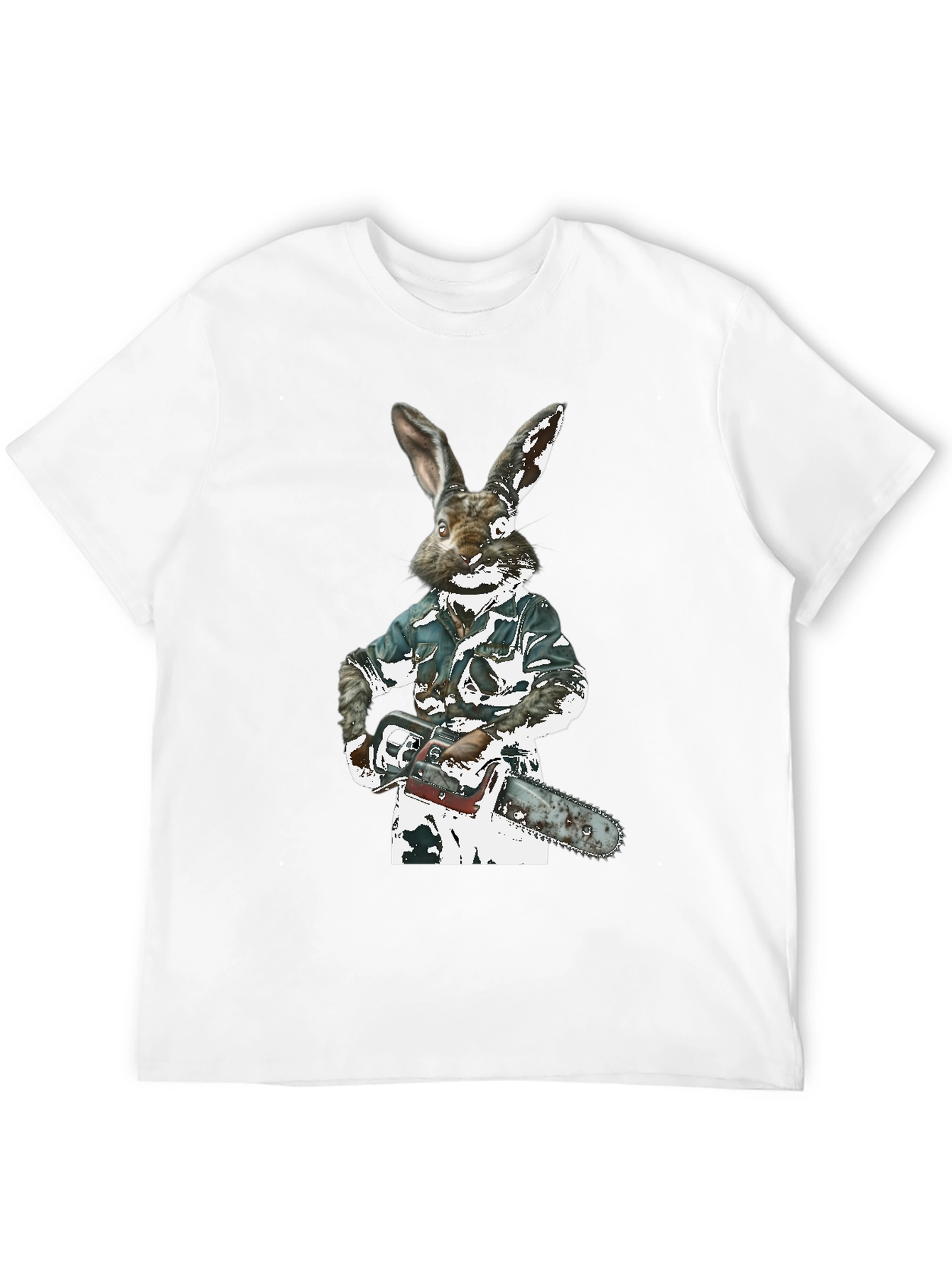 Rabbit Chainsaw Graphic T-Shirt