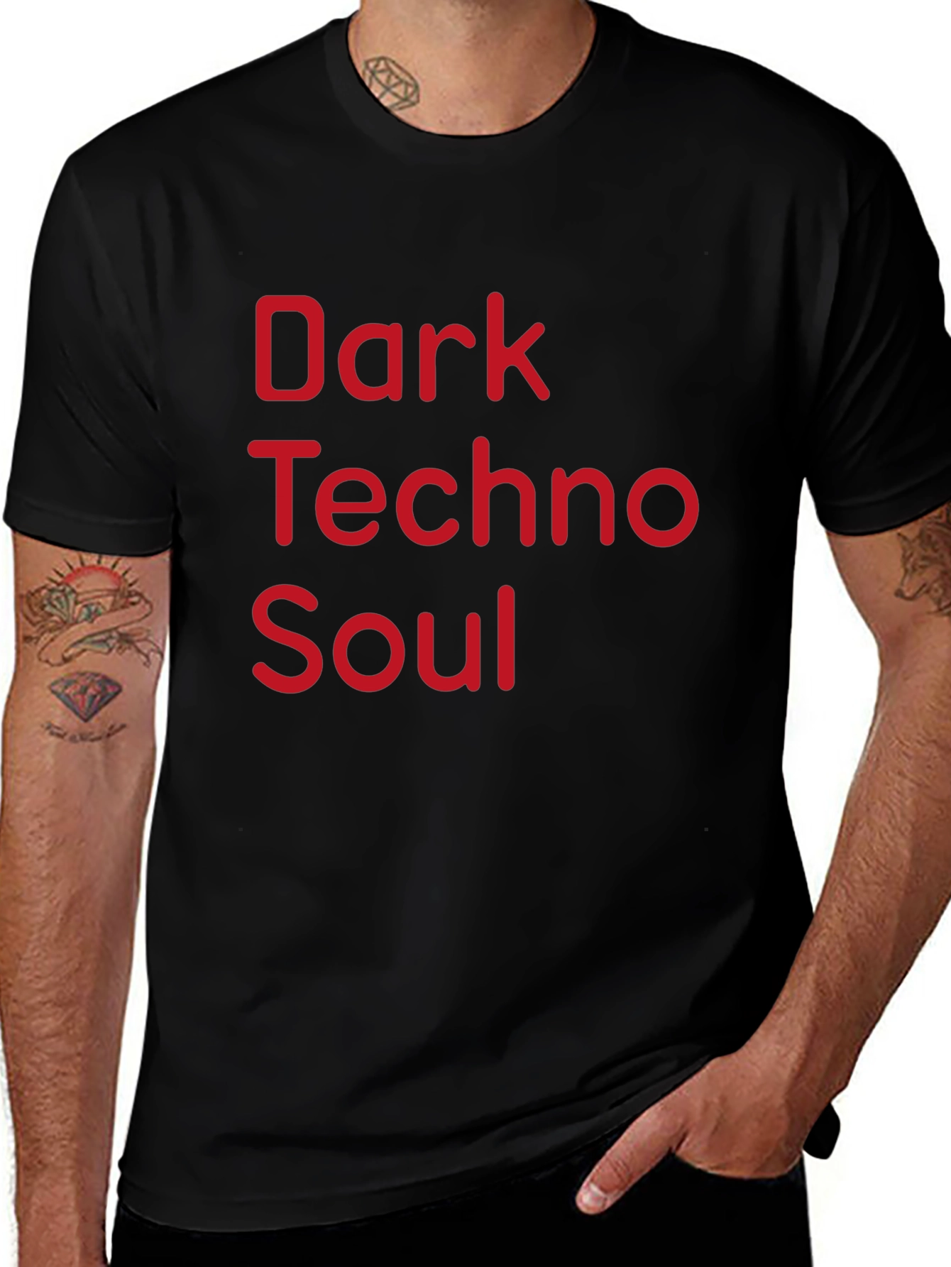 Dark Techno Soul Black T-Shirt