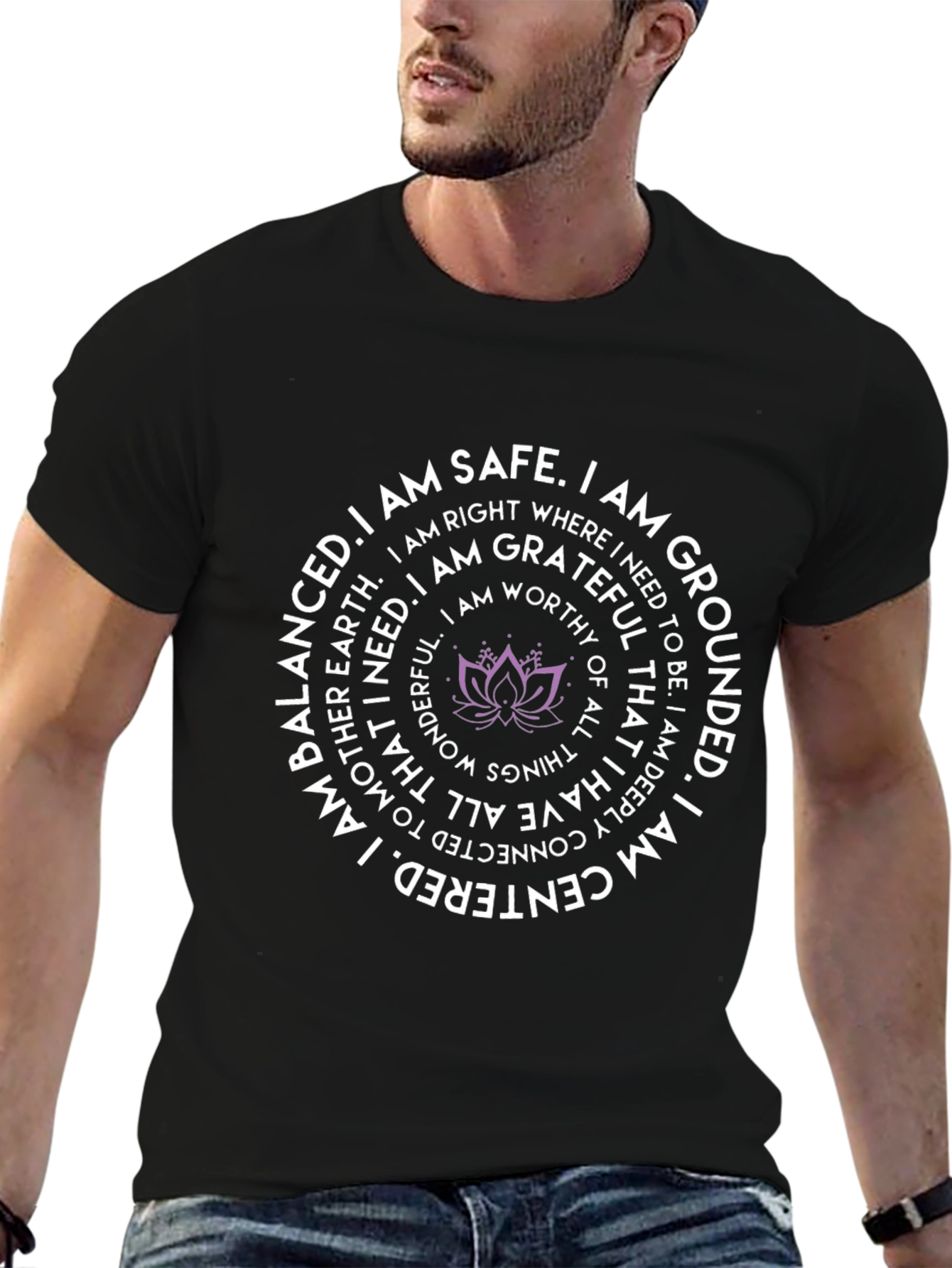 Centered Lotus T-Shirt - Grounded & Balanced