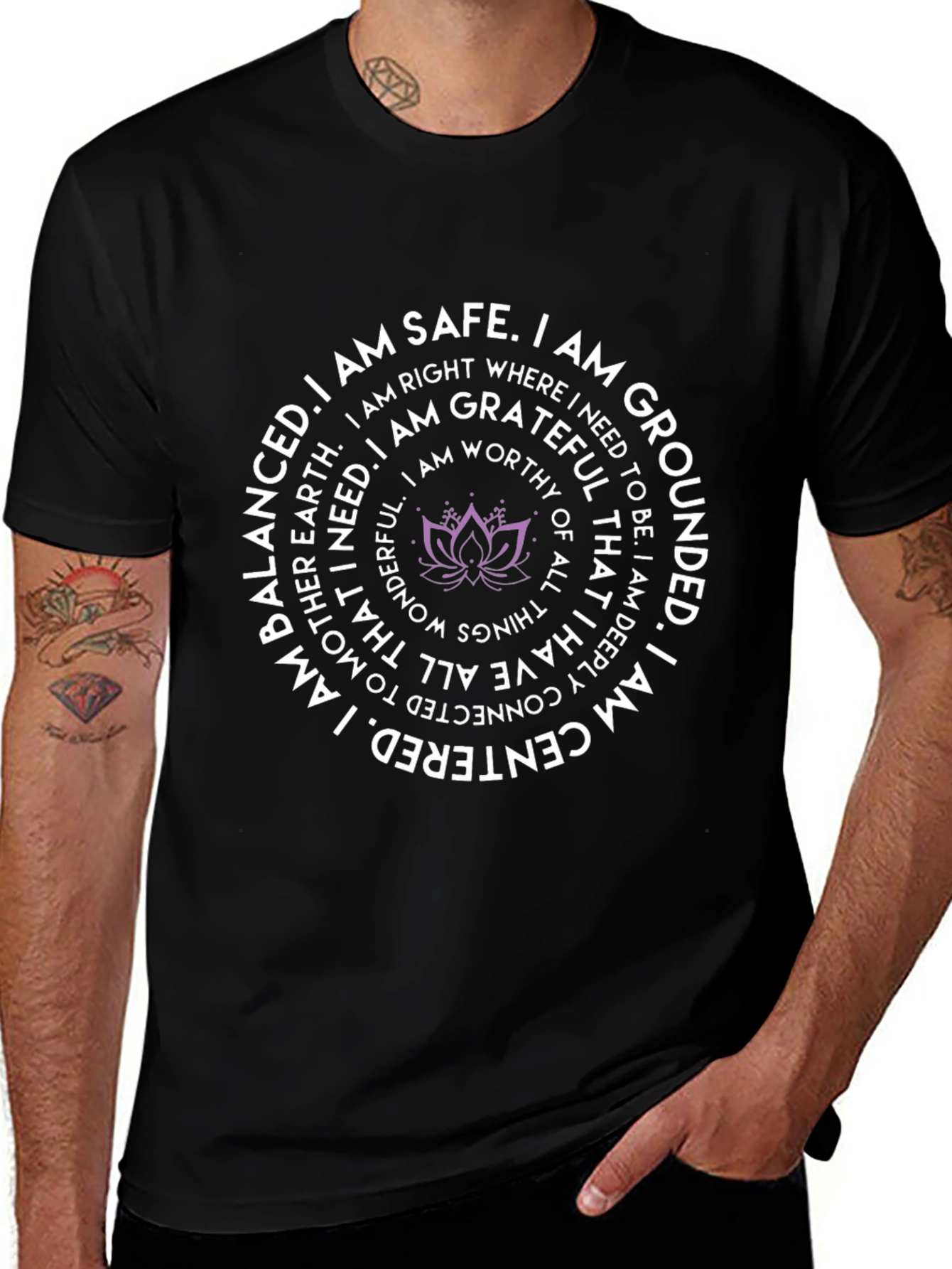 Centered Lotus T-Shirt - Grounded & Balanced
