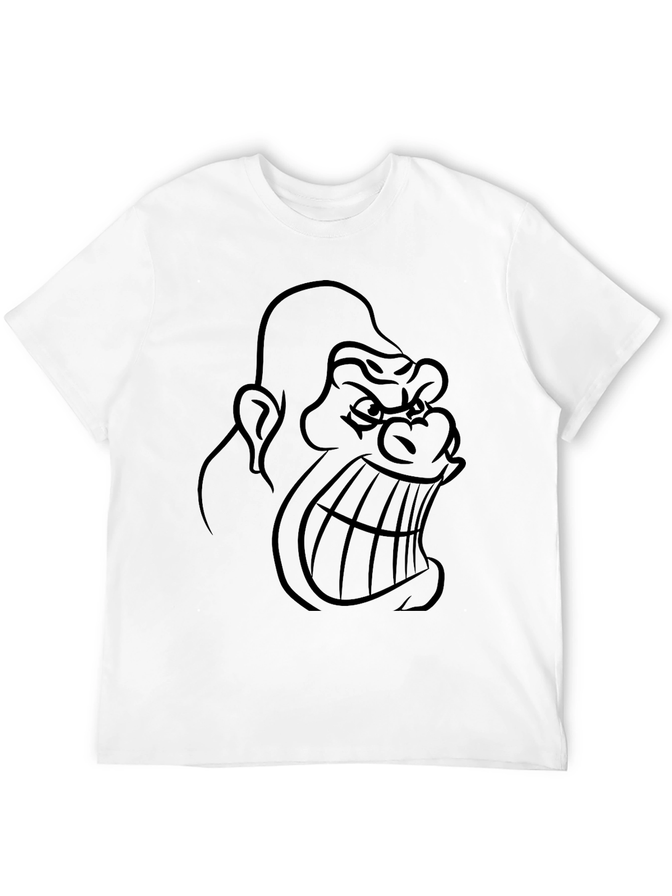 Mens Black Gorilla Graphic T-Shirt