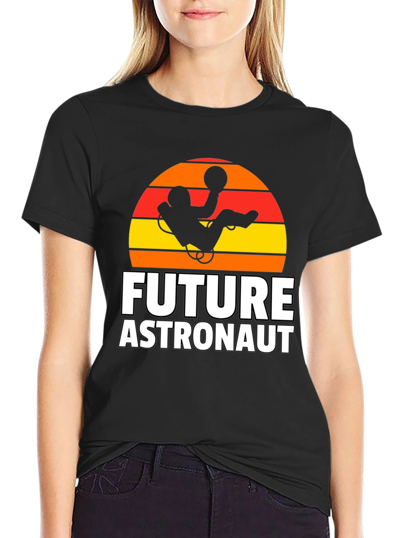 Future Astronaut Graphic Tee - Black