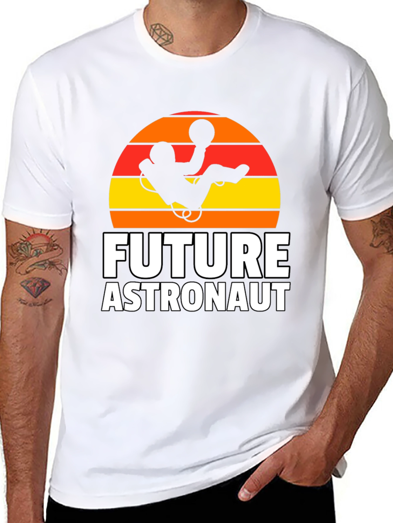Future Astronaut Graphic Tee - Black