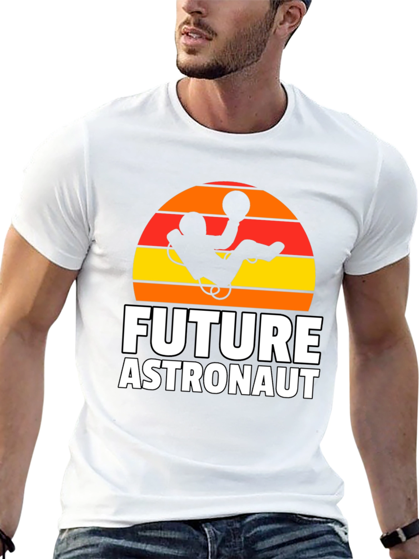 Future Astronaut Graphic Tee - Black