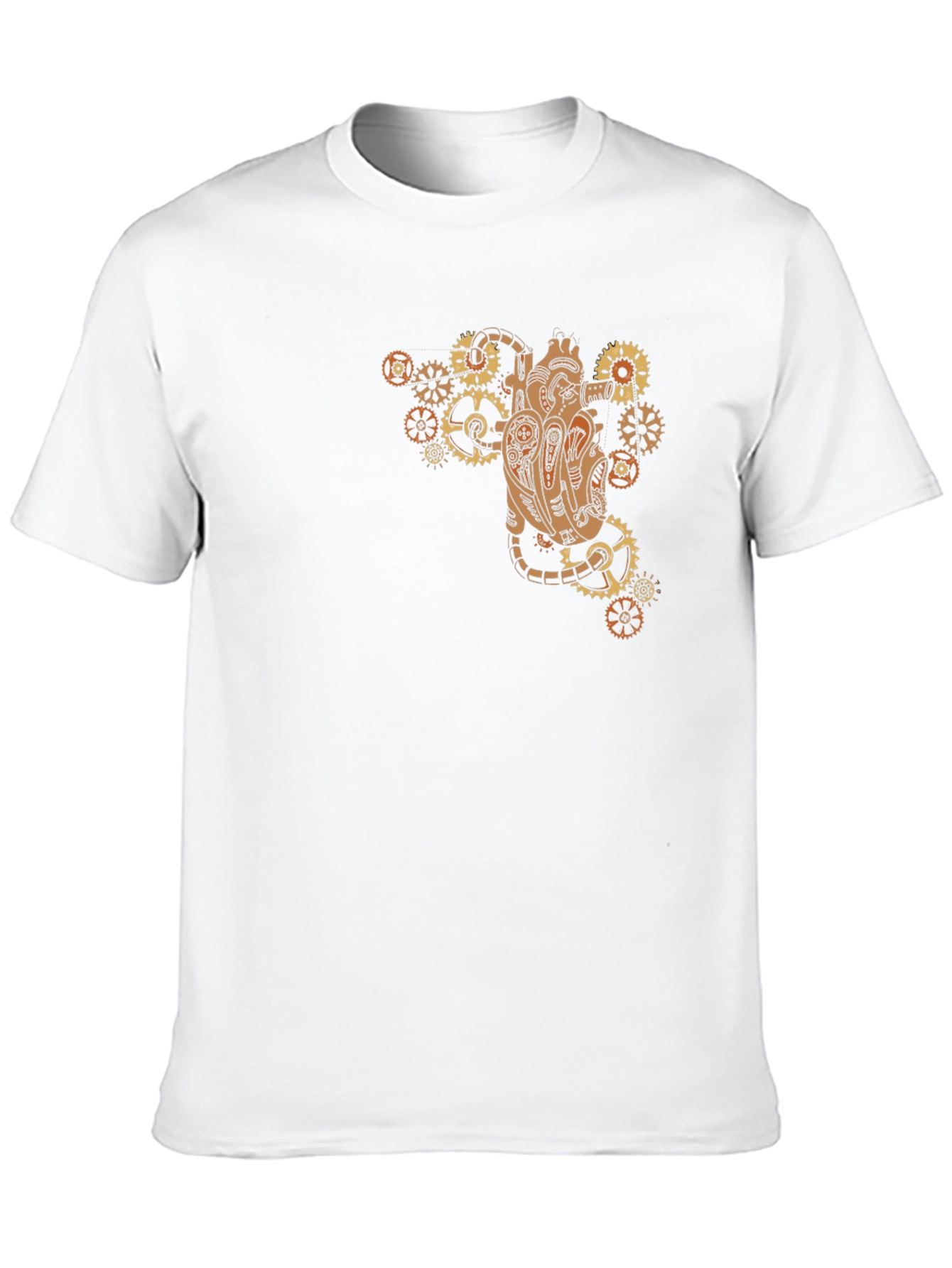 Steampunk Heart Gear T-Shirt - Unique Design
