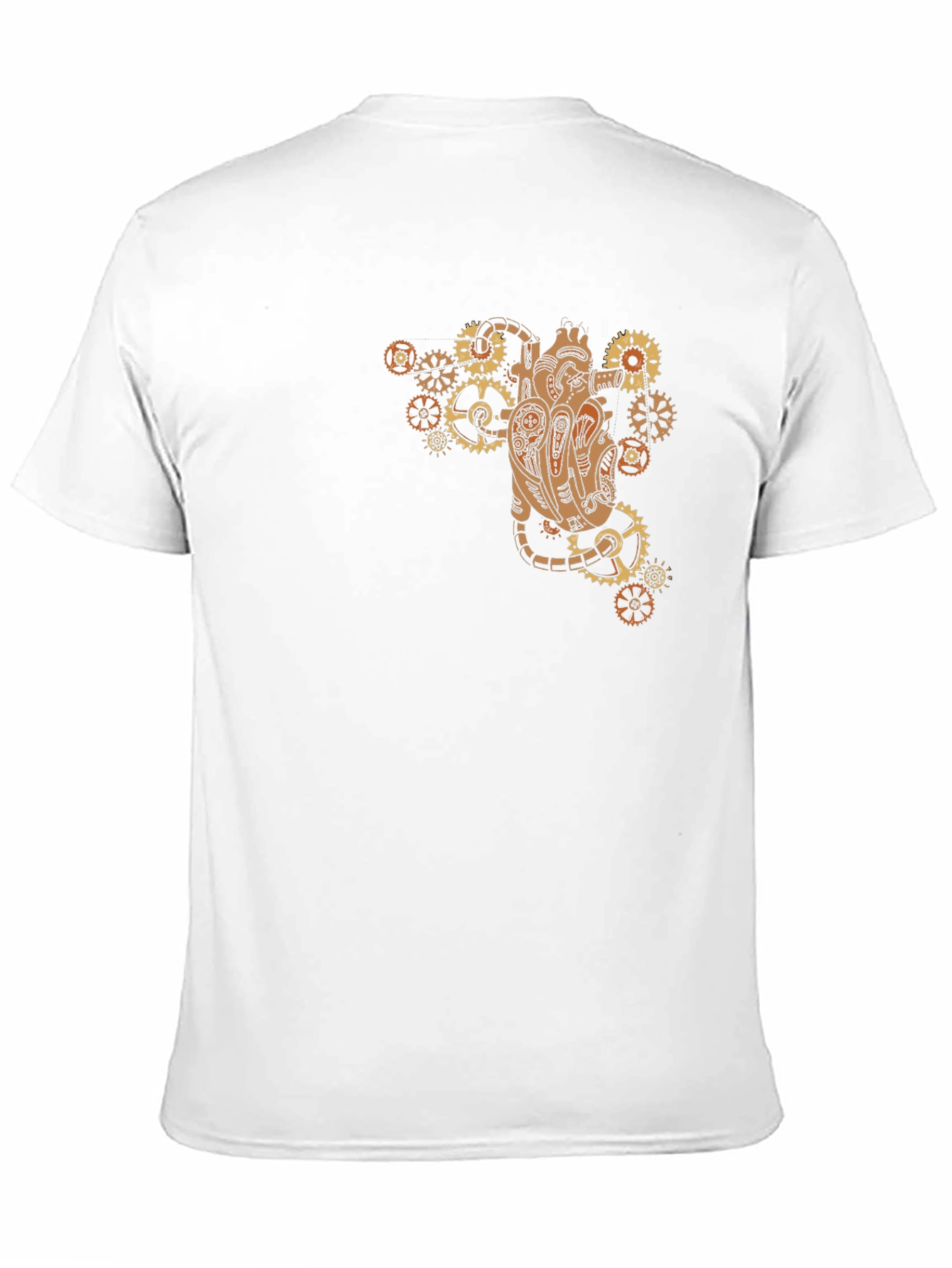 Steampunk Heart Gear T-Shirt - Unique Design