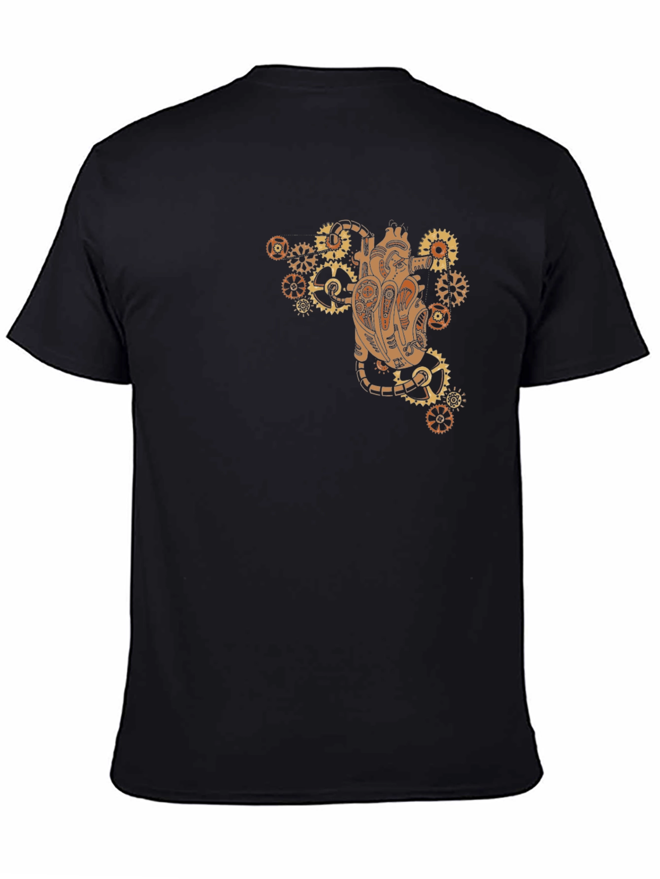 Steampunk Heart Gear T-Shirt - Unique Design