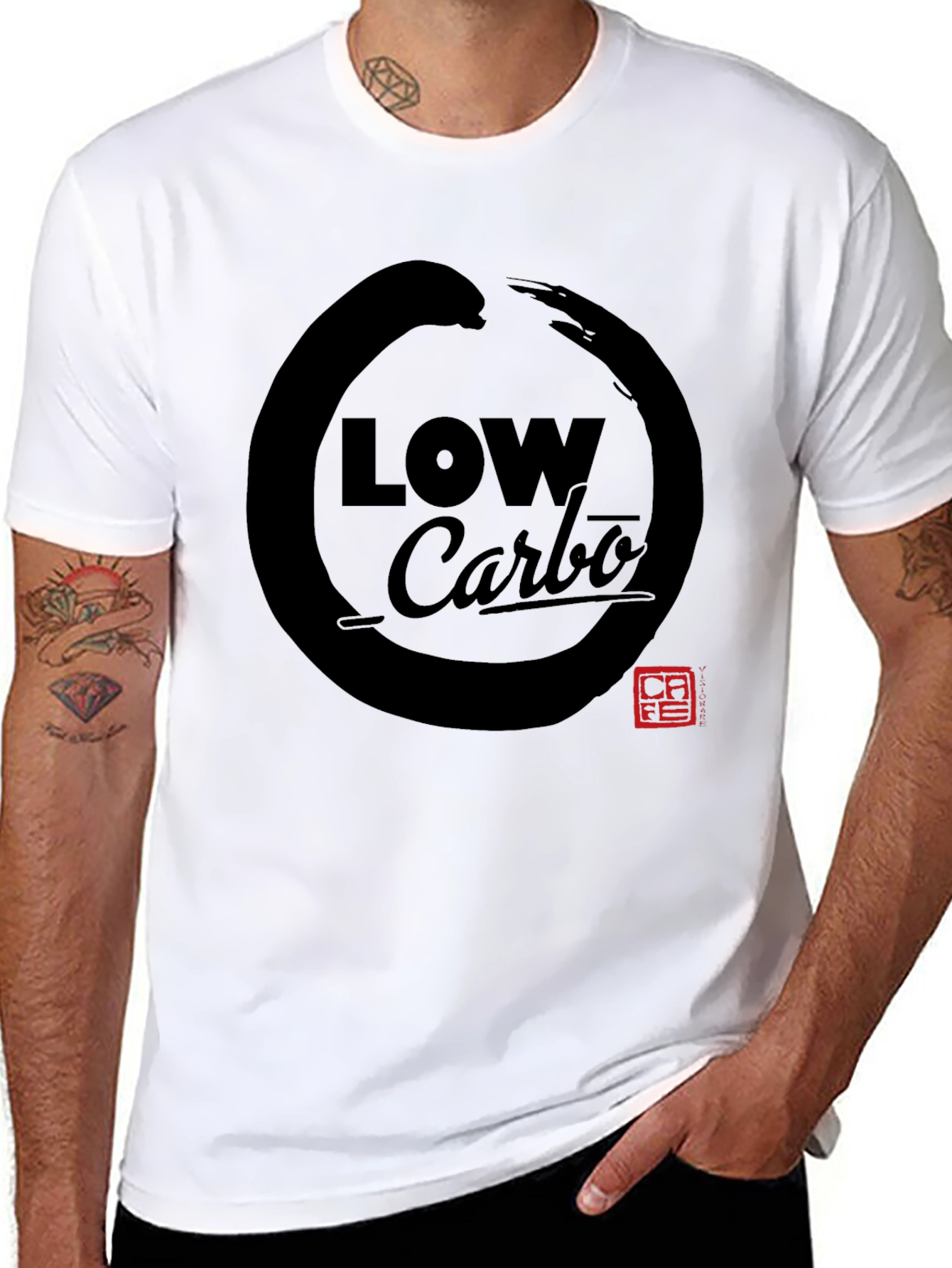 Low Carbo Graphic Tee - Zen Circle Design