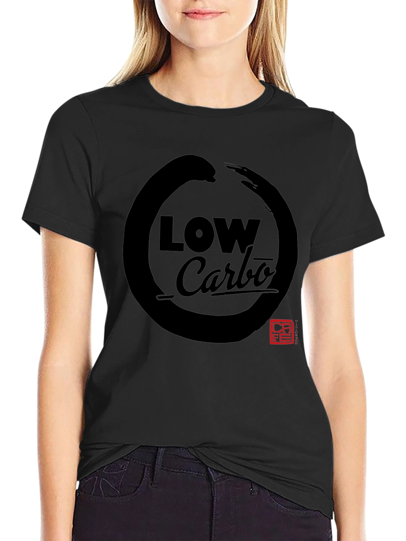 Low Carbo Graphic Tee - Zen Circle Design