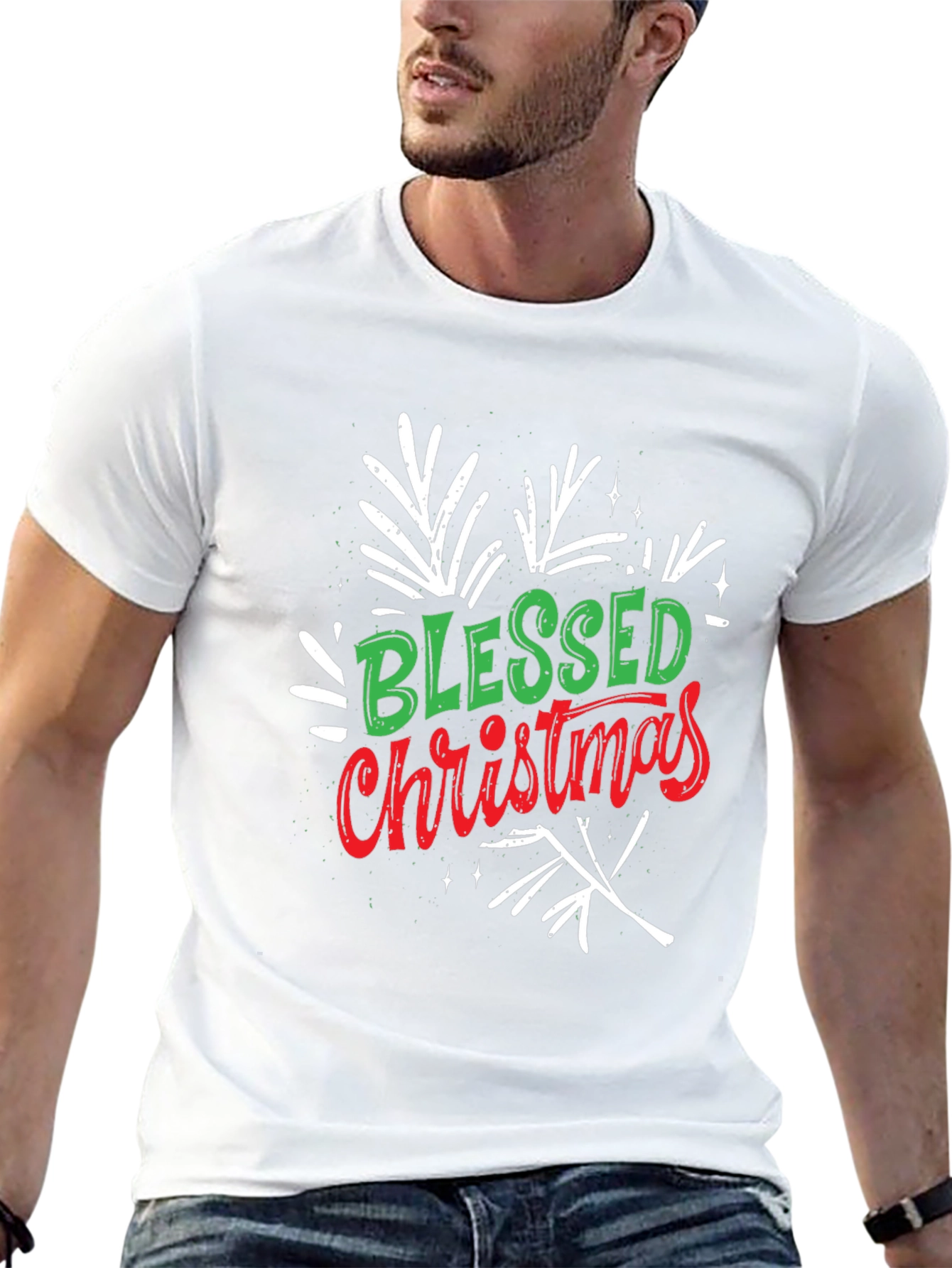 Blessed Christmas Graphic Tee - Holiday Cheer