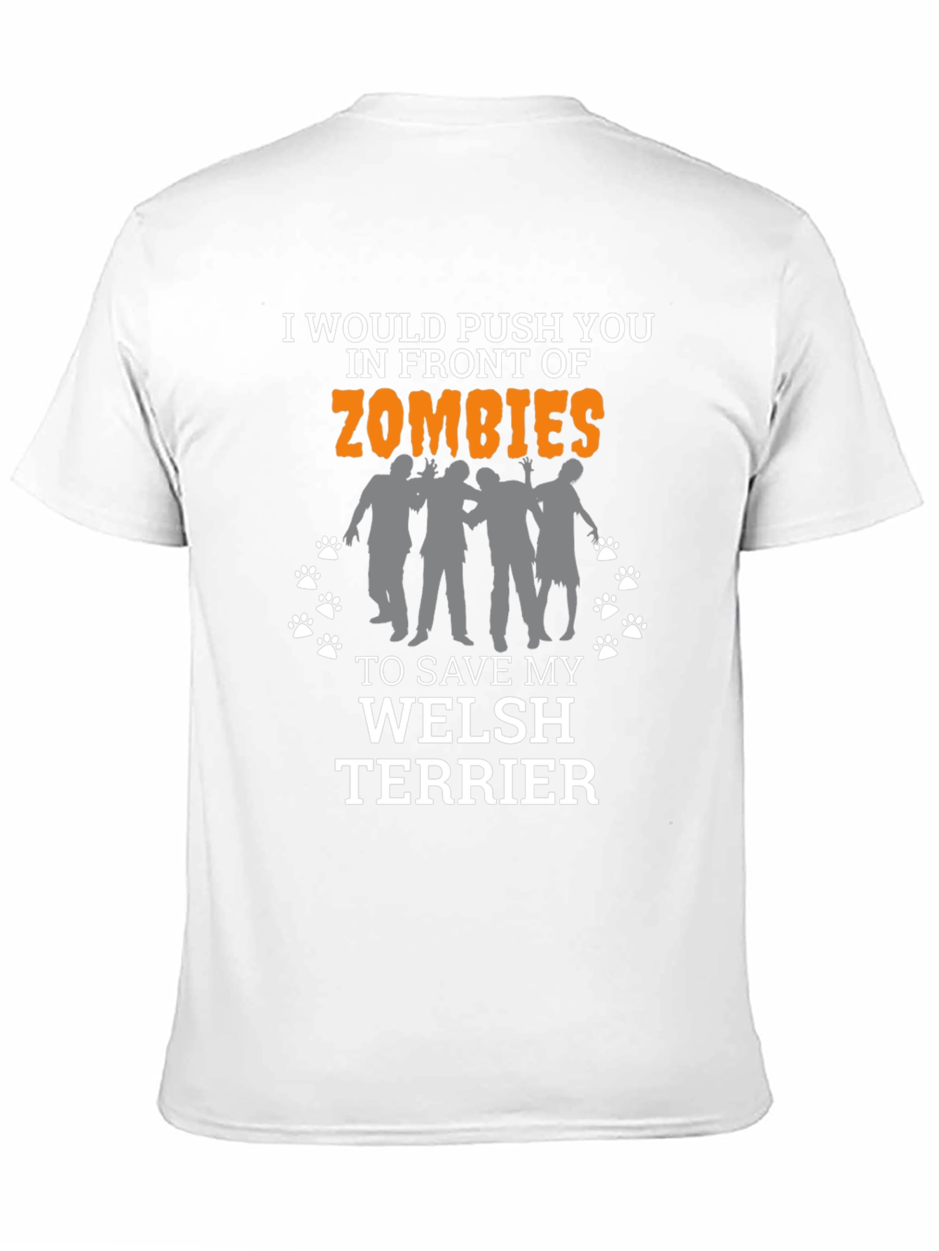 Funny Welsh Terrier Zombie T-Shirt