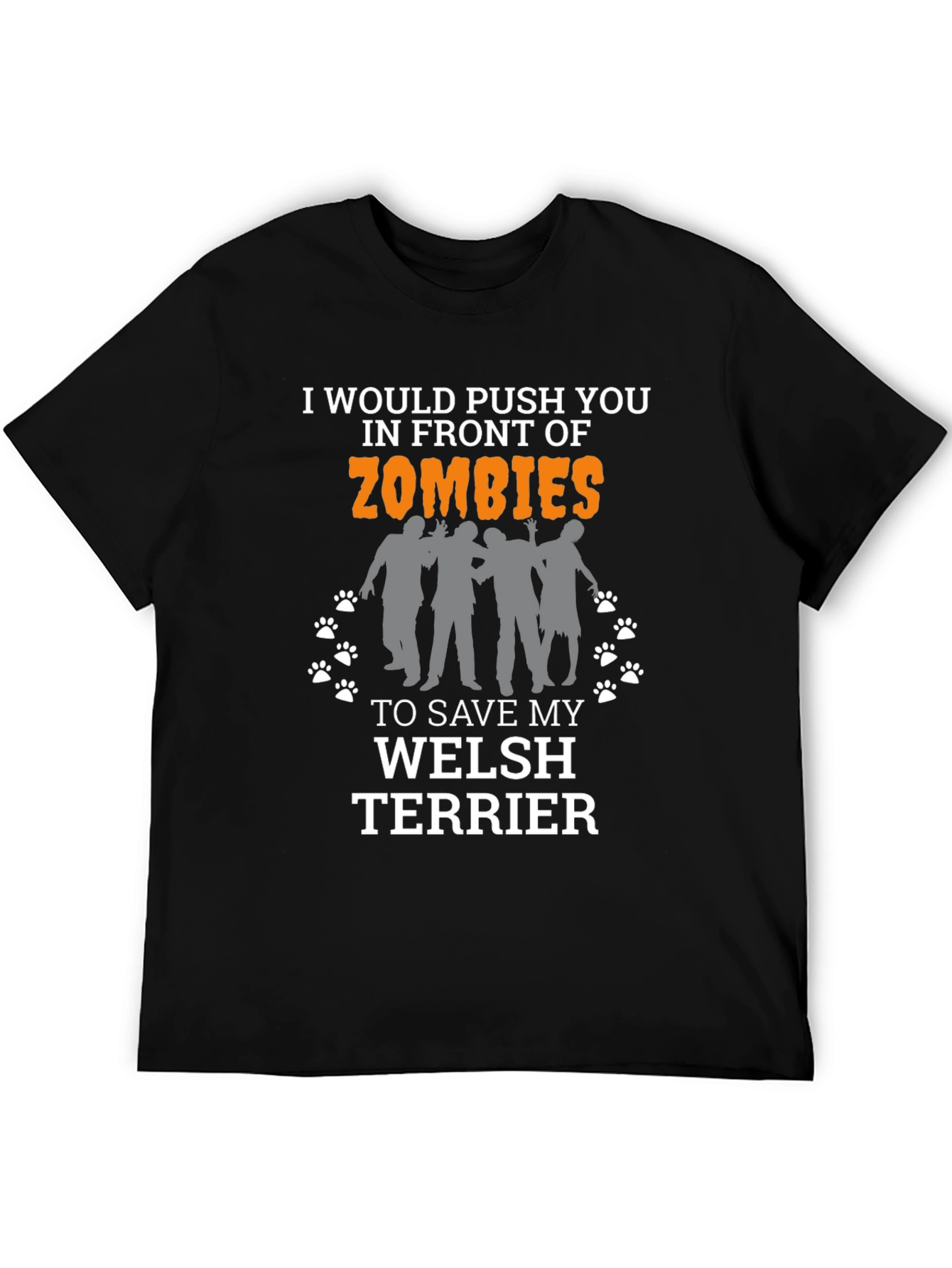 Funny Welsh Terrier Zombie T-Shirt