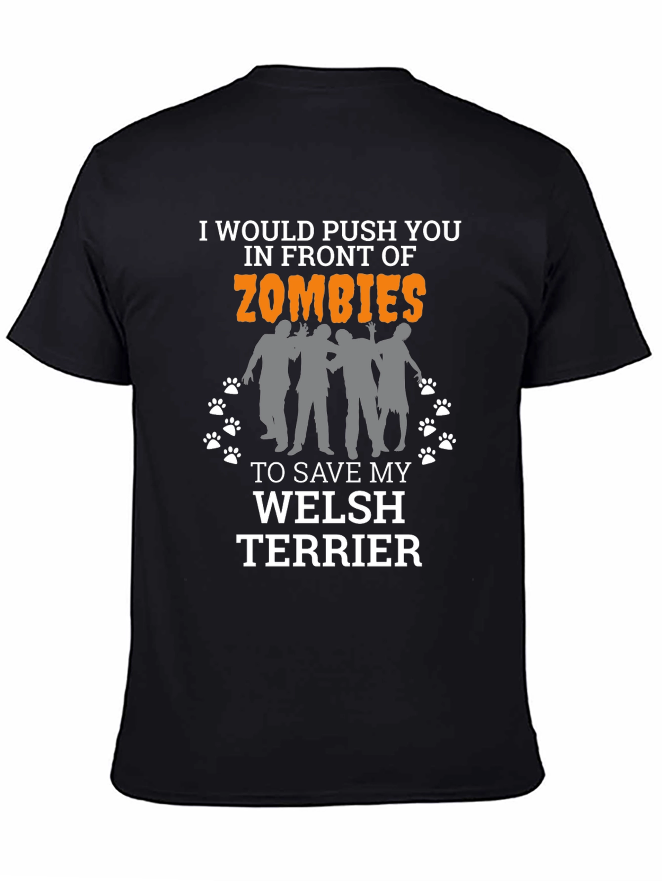 Funny Welsh Terrier Zombie T-Shirt