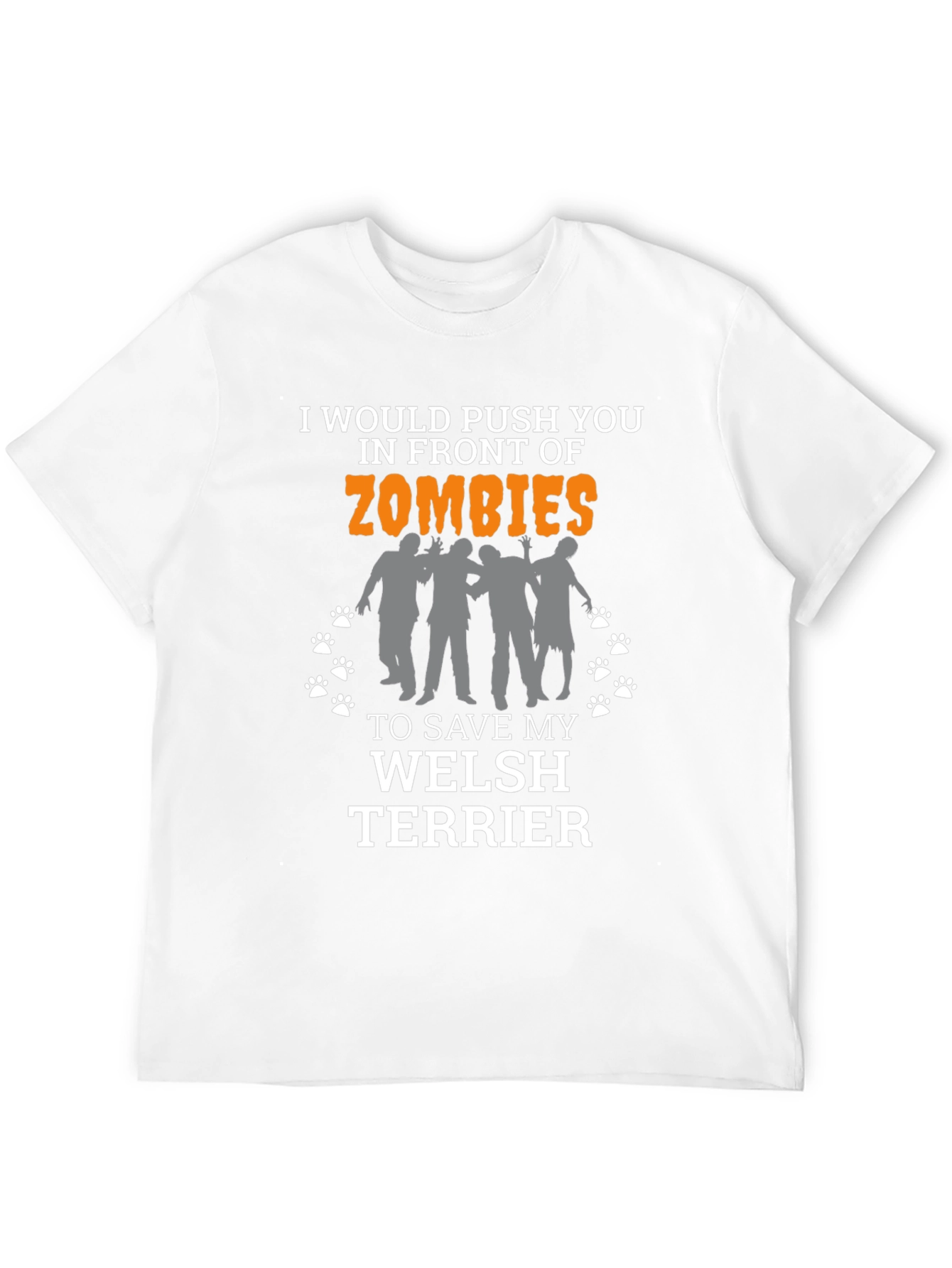 Funny Welsh Terrier Zombie T-Shirt