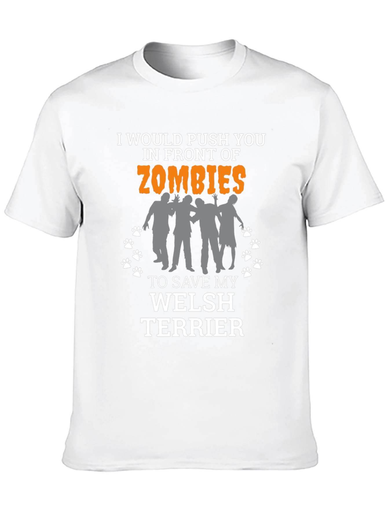 Funny Welsh Terrier Zombie T-Shirt