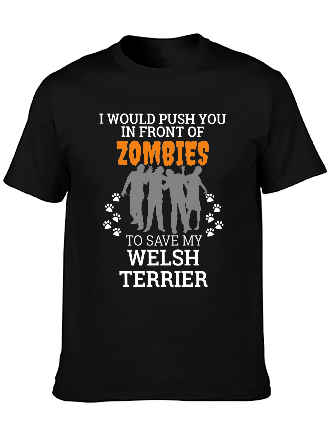 Funny Welsh Terrier Zombie T-Shirt