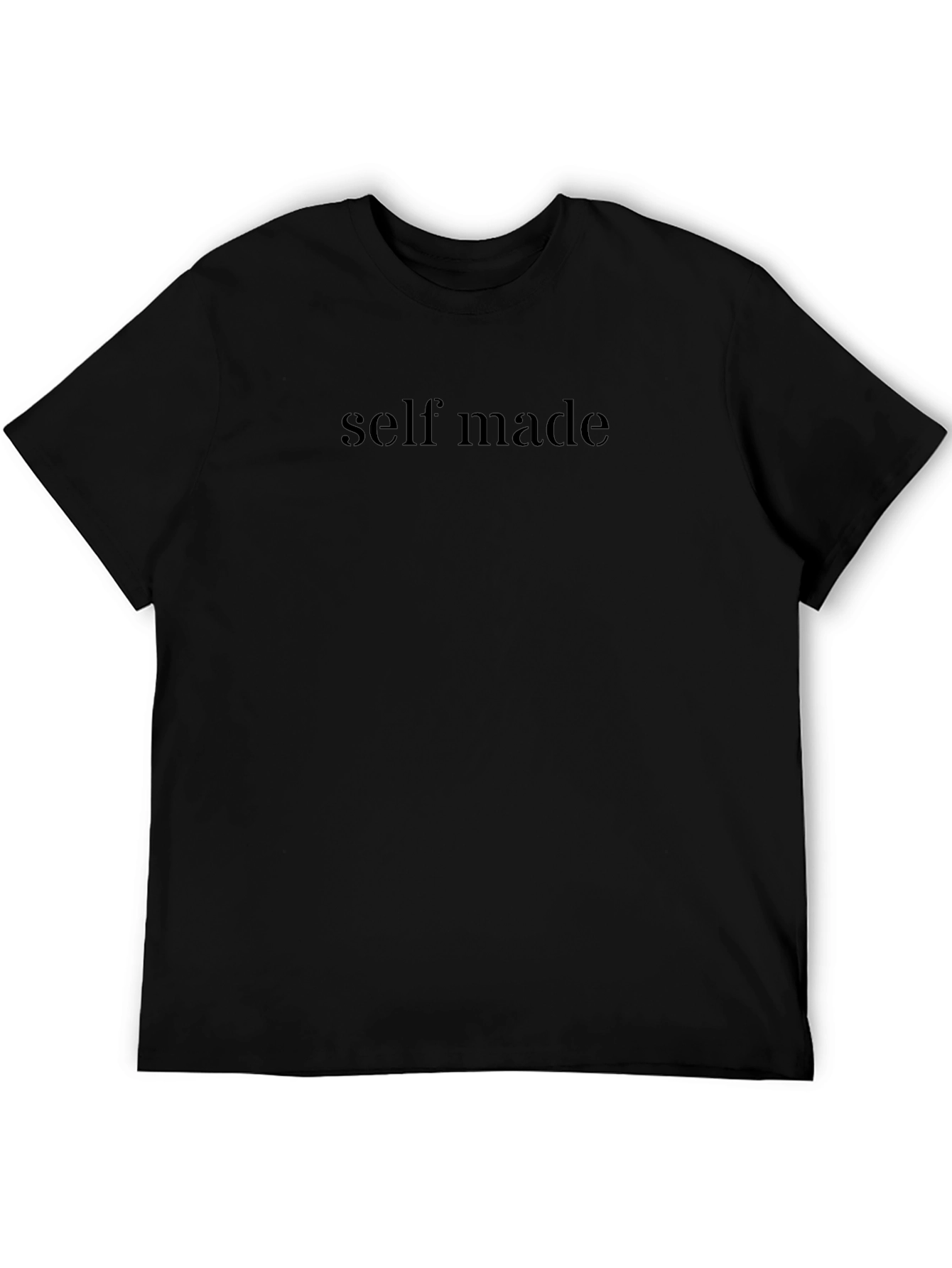 Self Made Black Graphic Tee