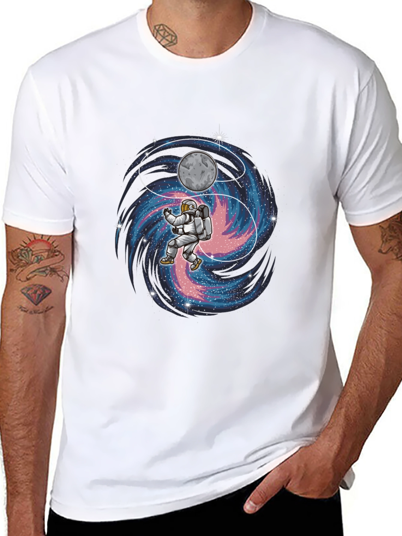 Astronaut Galaxy Graphic T-Shirt