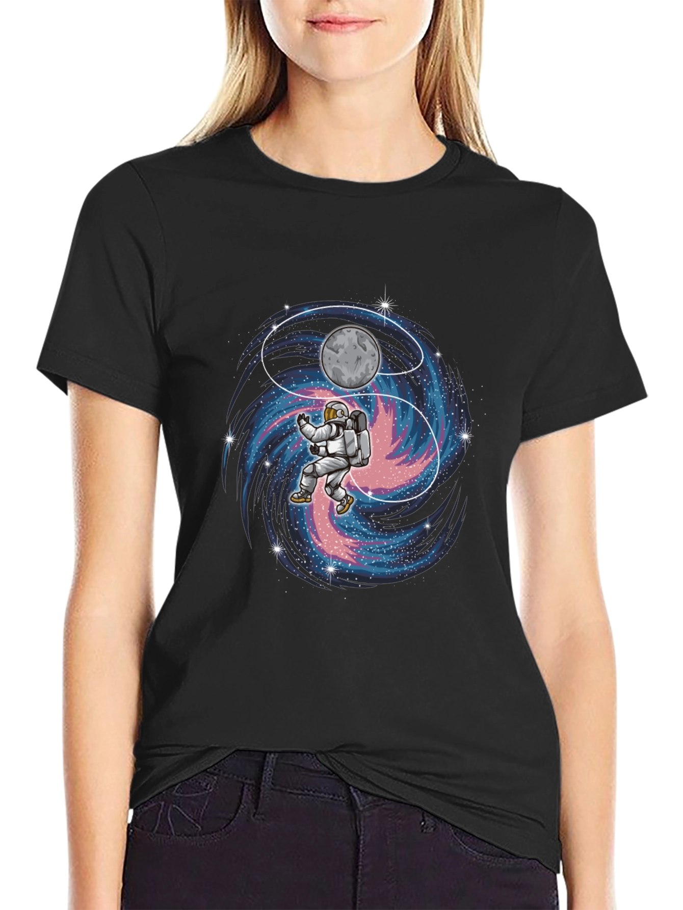 Astronaut Galaxy Graphic T-Shirt