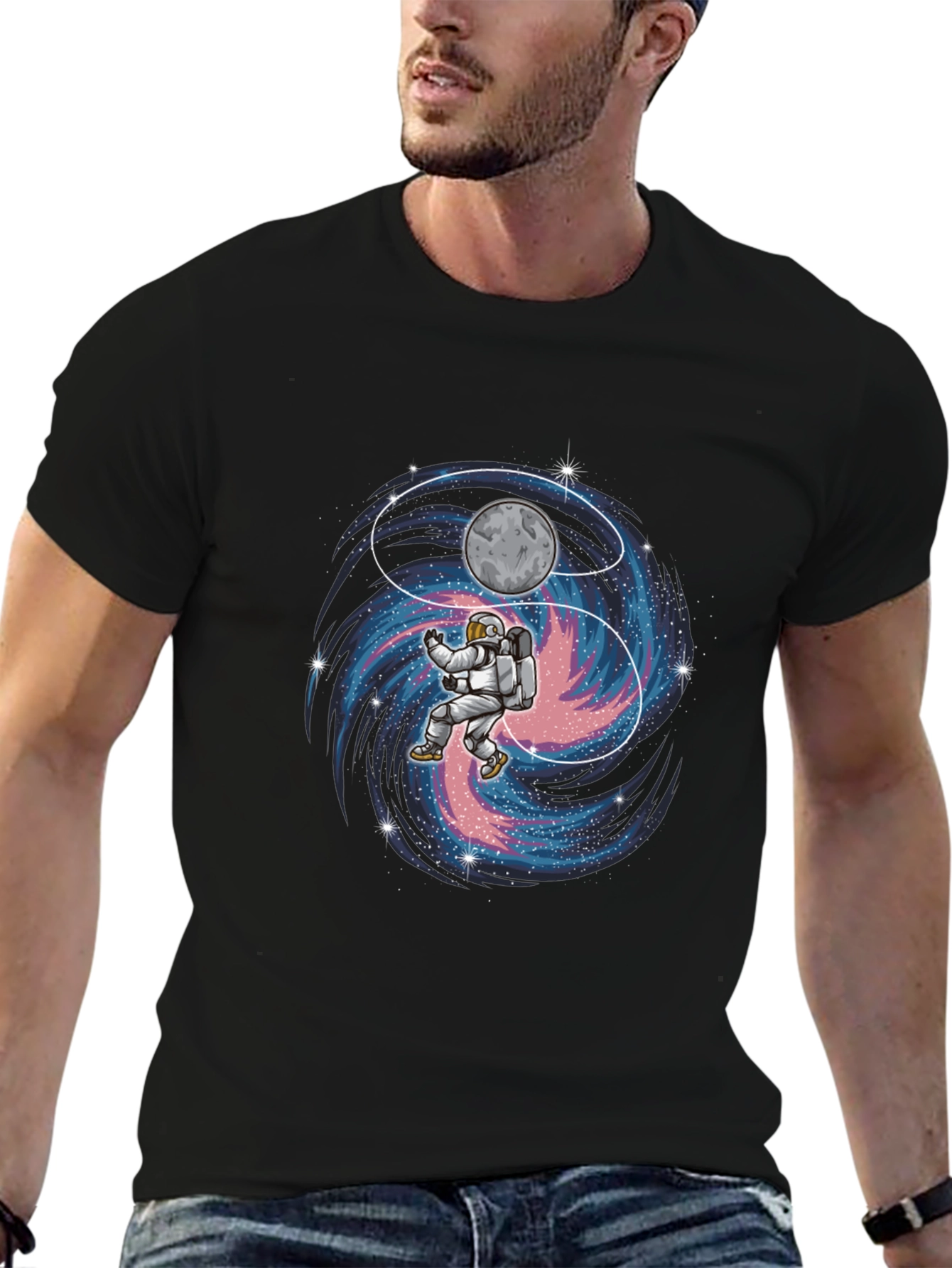 Astronaut Galaxy Graphic T-Shirt