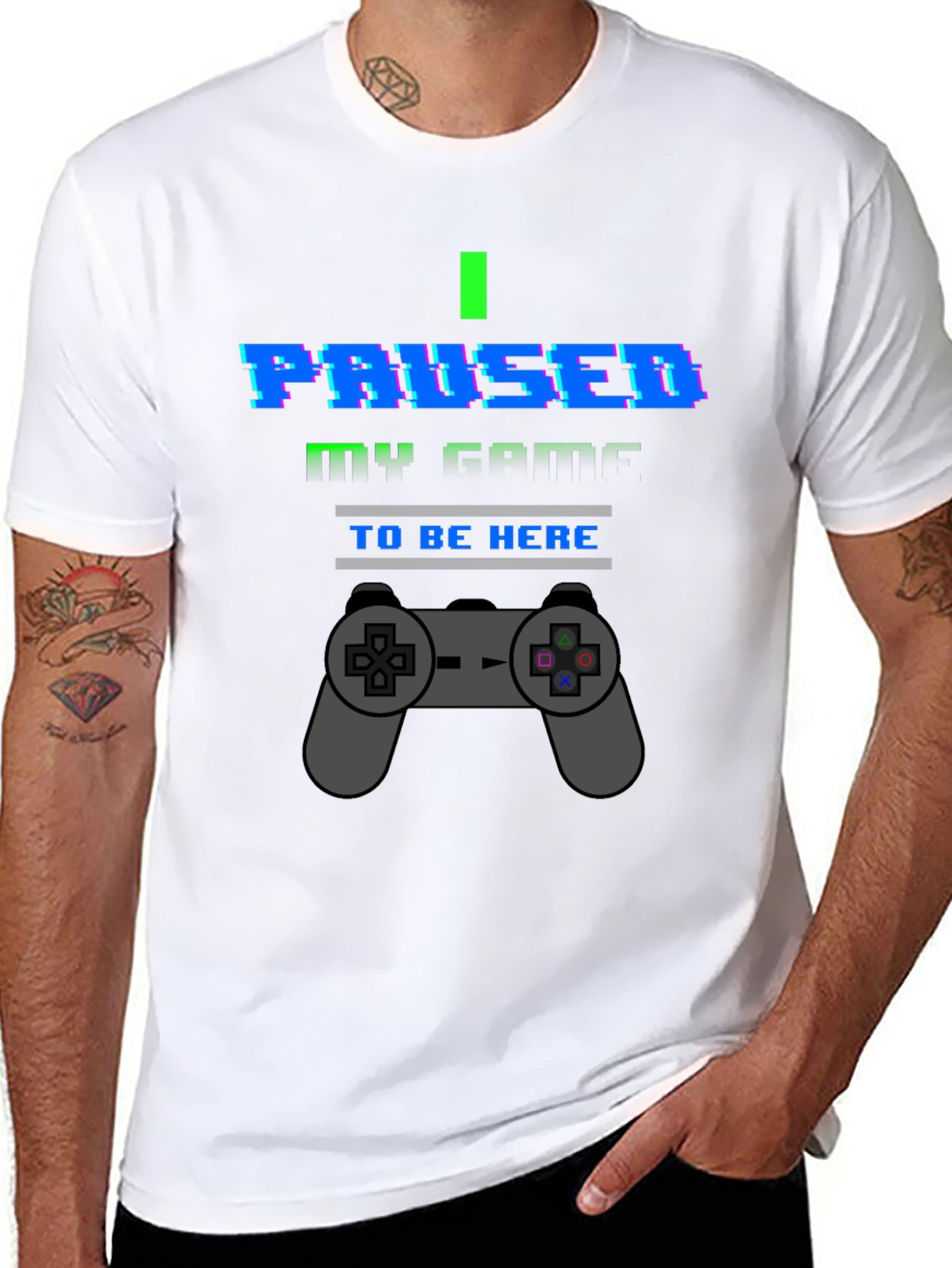 I Paused My Game To Be Here Graphic T-Shirt