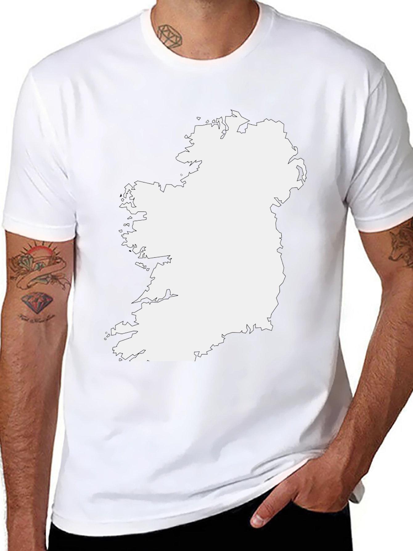 Ireland Map Graphic T-Shirt