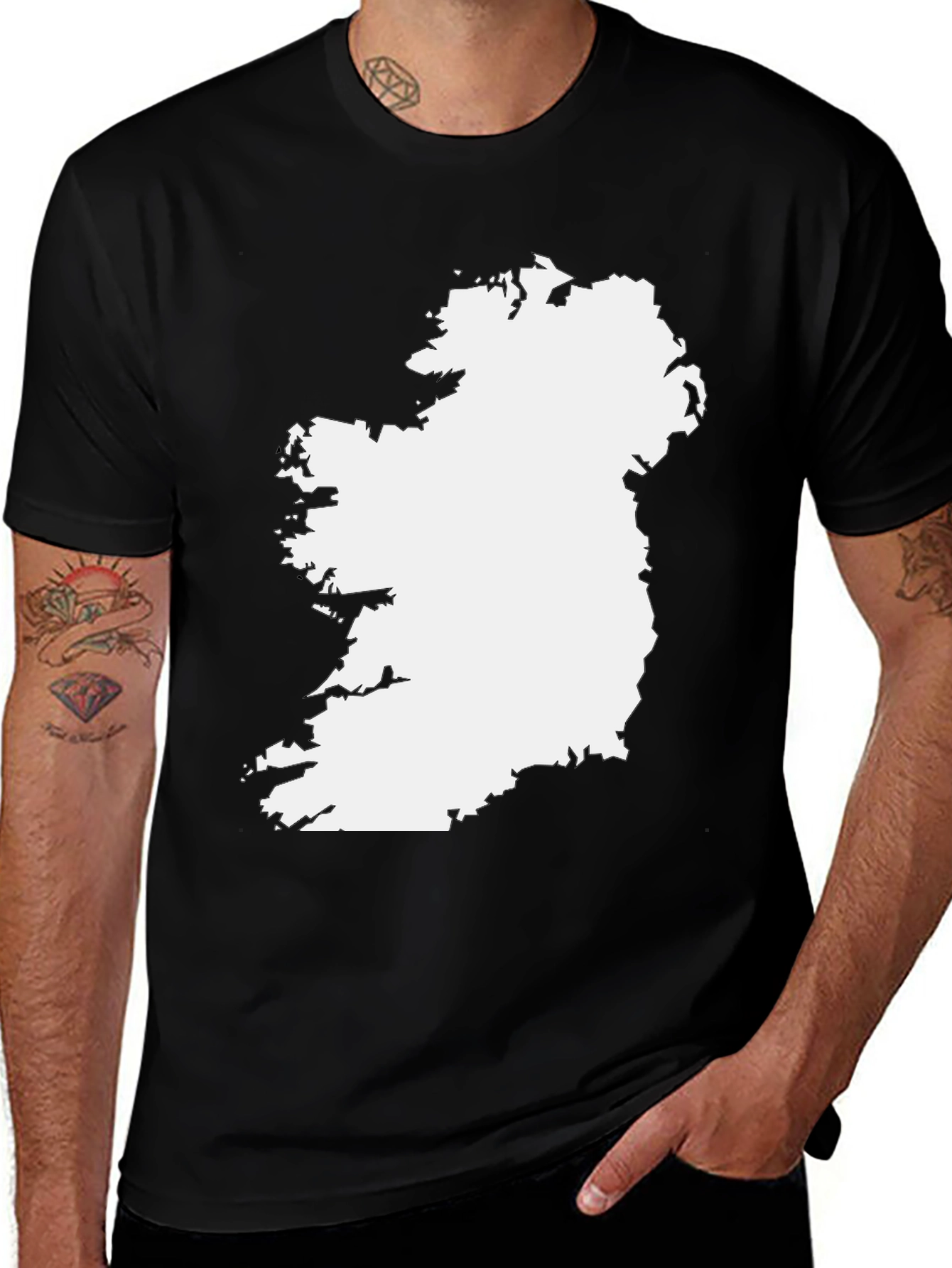 Ireland Map Graphic T-Shirt