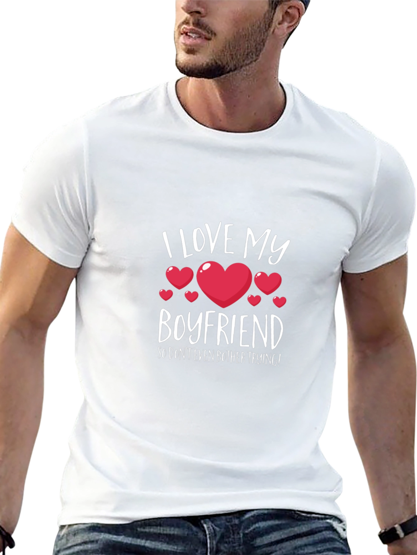 I Love My Boyfriend Graphic T-Shirt