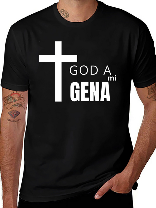 God A mi Gena T-Shirt - Christian Graphic Tee