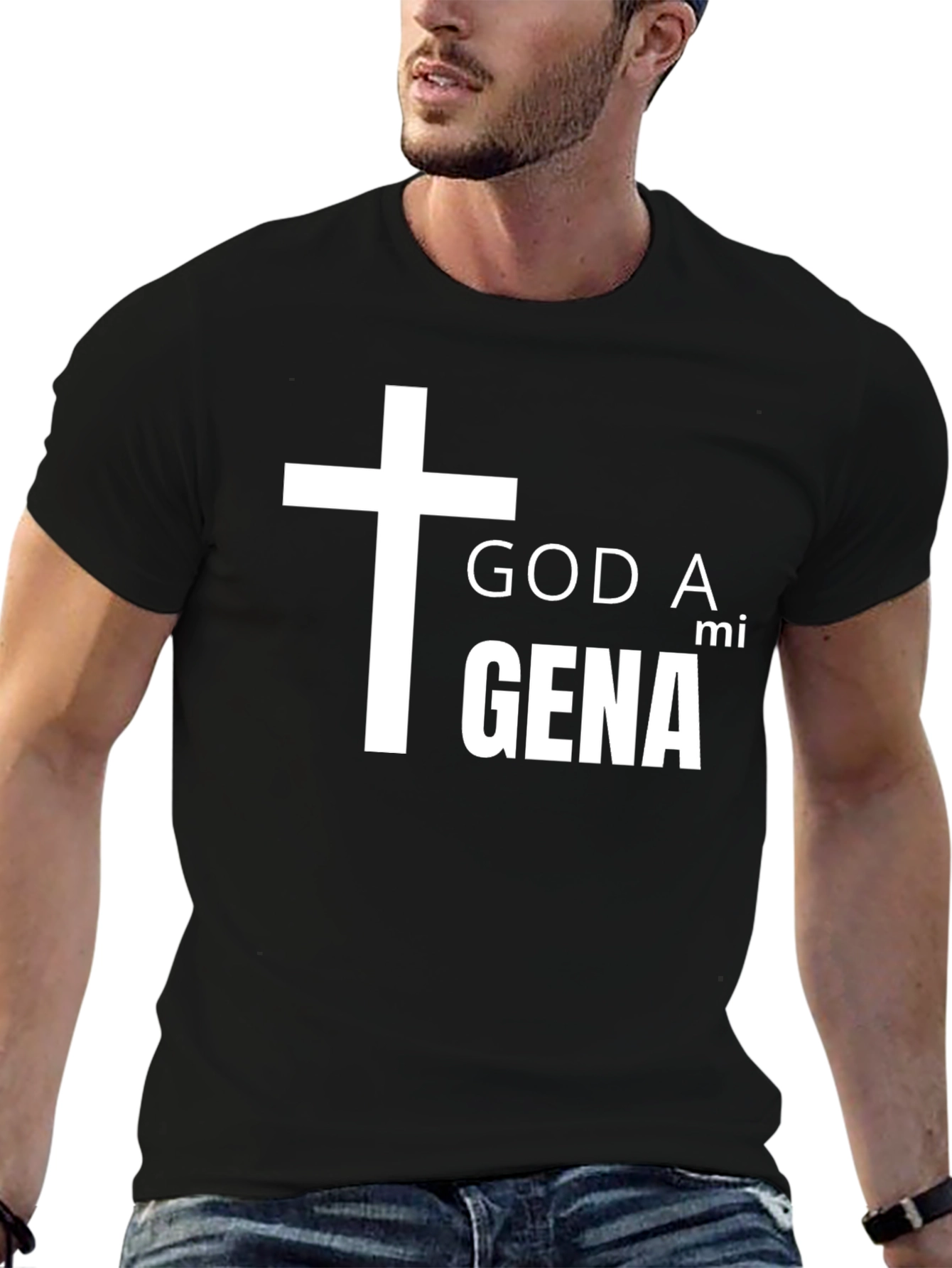 God A mi Gena T-Shirt - Christian Graphic Tee