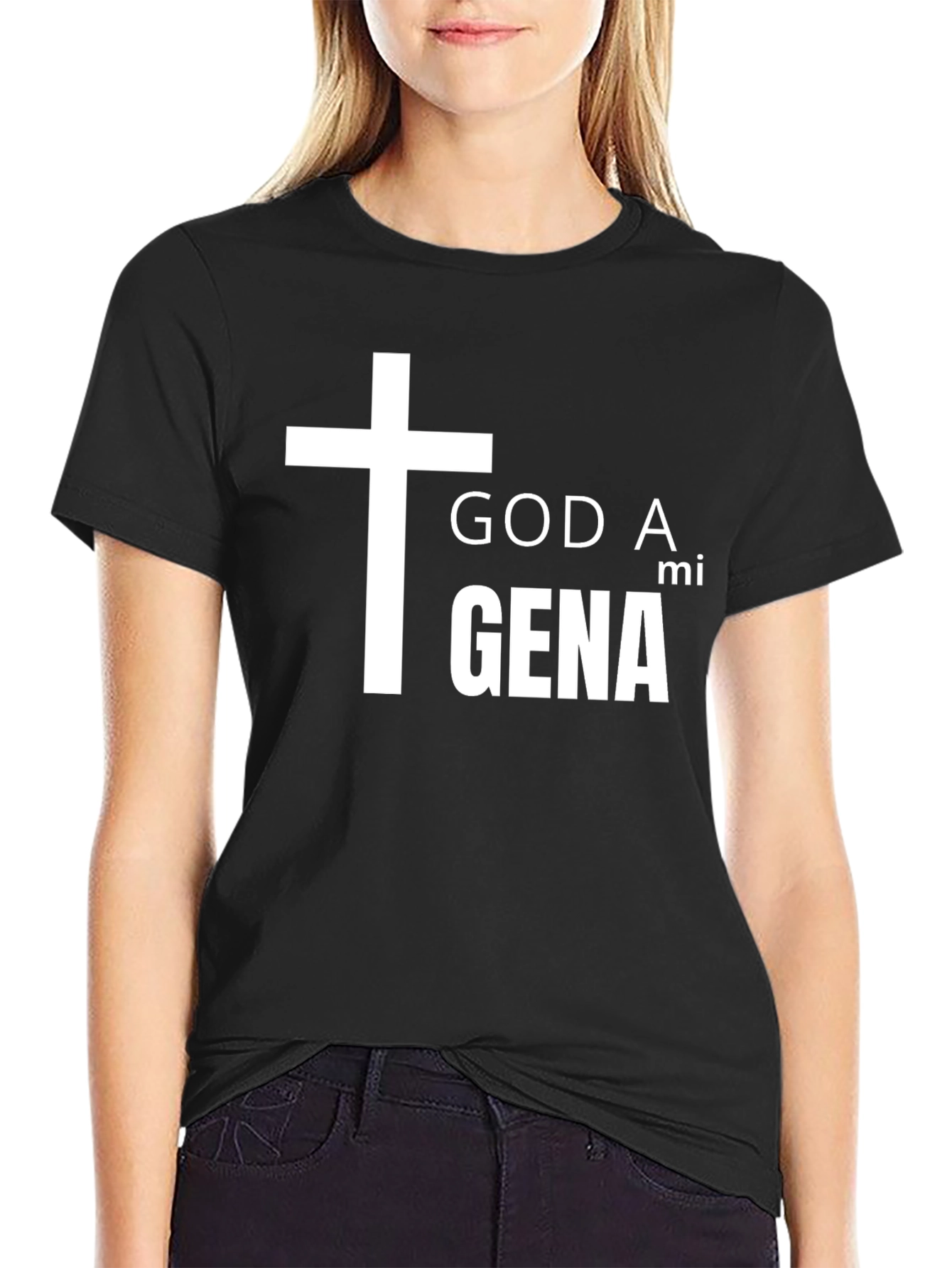 God A mi Gena T-Shirt - Christian Graphic Tee