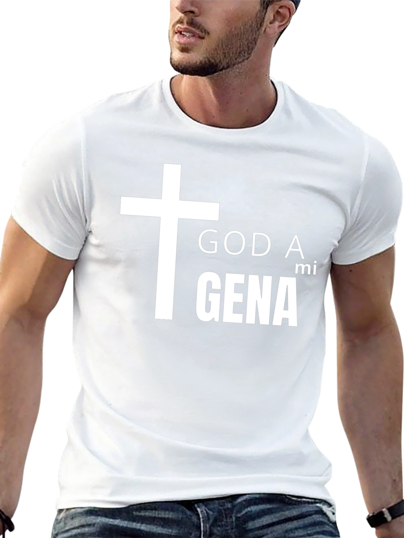 God A mi Gena T-Shirt - Christian Graphic Tee